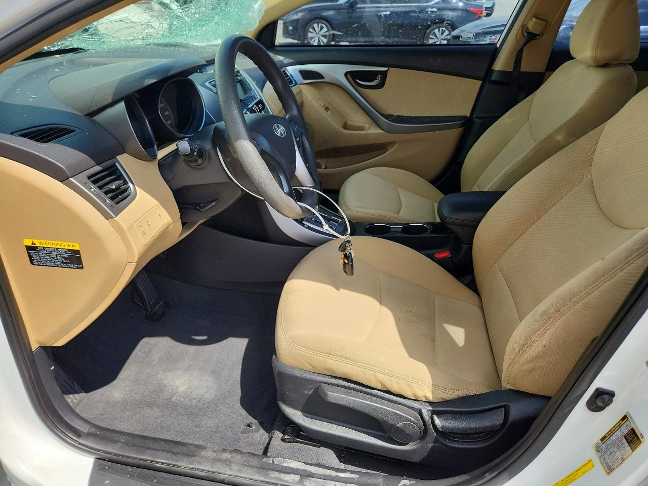 2013 Hyundai Elantra Gls Белый vin: 5NPDH4AE5DH207276