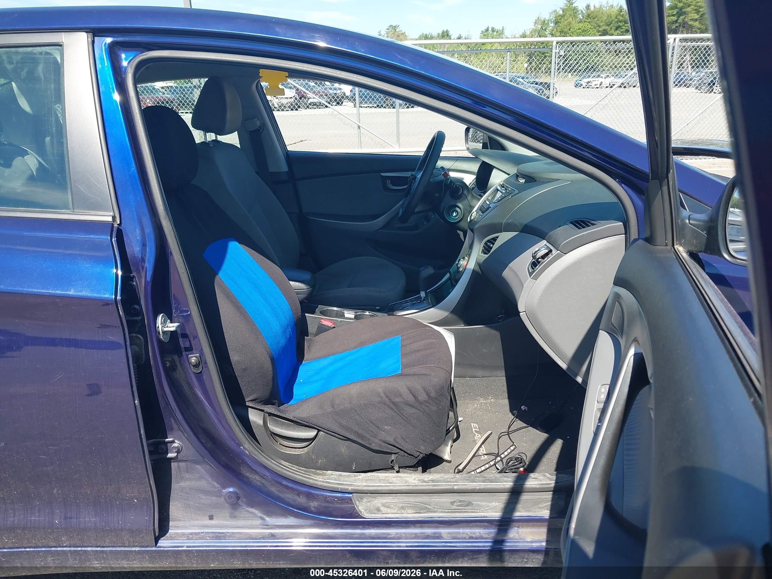 2013 Hyundai Elantra Gls Blue vin: 5NPDH4AE5DH212204