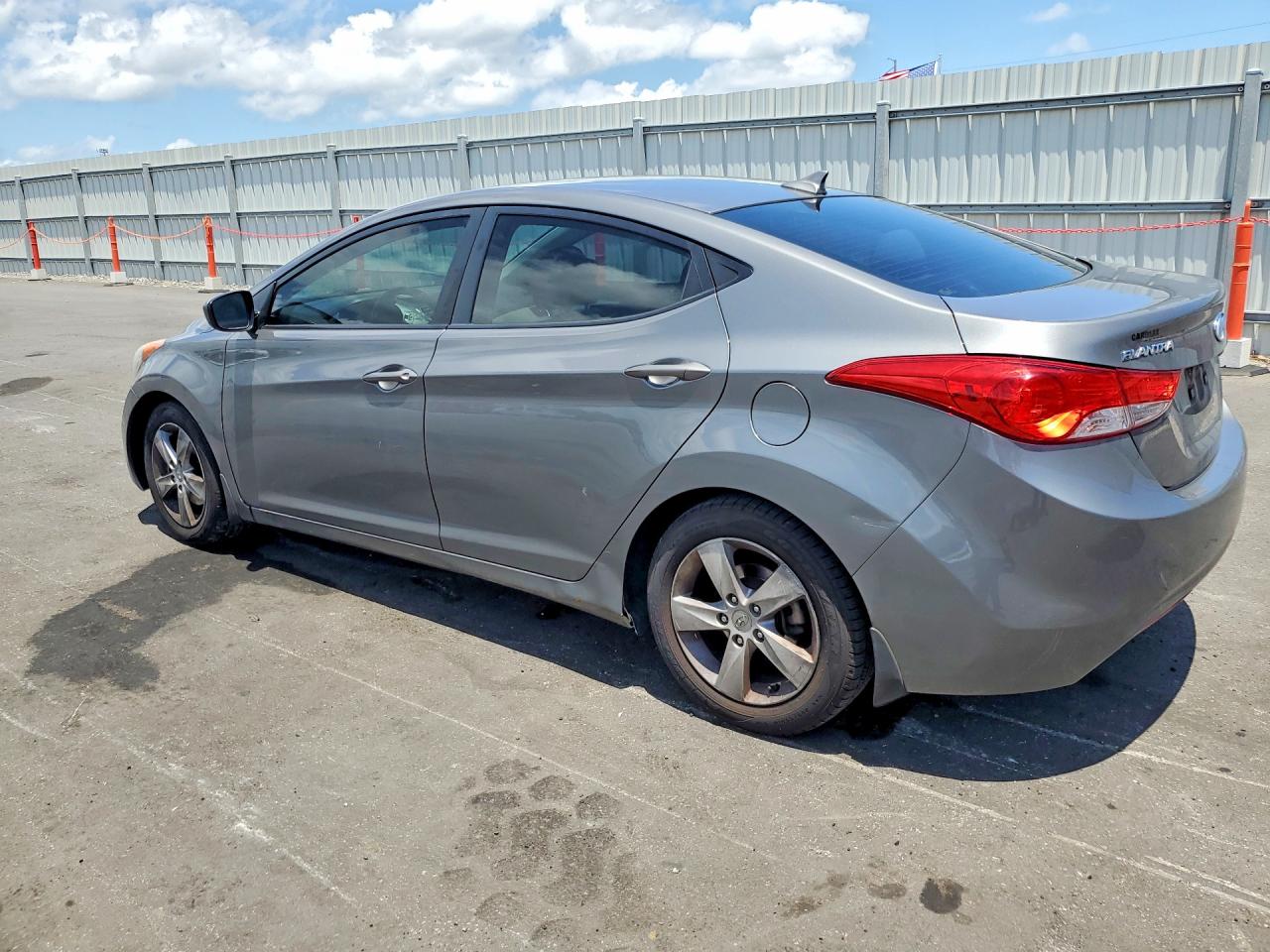 2013 Hyundai Elantra Gls Gray vin: 5NPDH4AE5DH216527