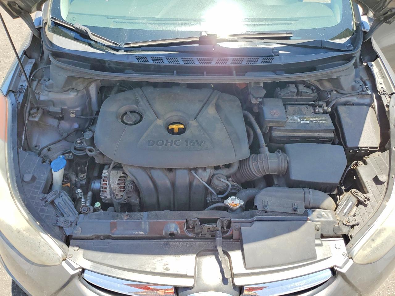 2013 Hyundai Elantra Gls Gray vin: 5NPDH4AE5DH216527