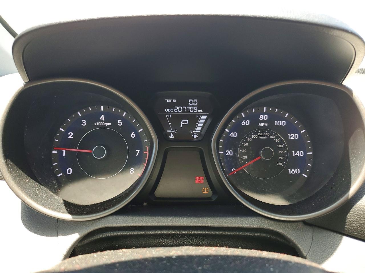 2013 Hyundai Elantra Gls Gray vin: 5NPDH4AE5DH216527