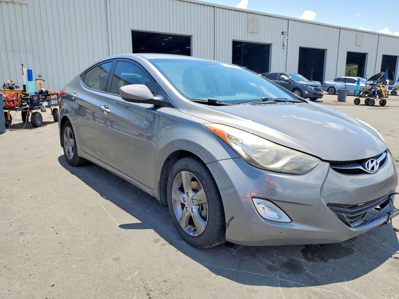 2013 Hyundai Elantra Gls Gray vin: 5NPDH4AE5DH216527