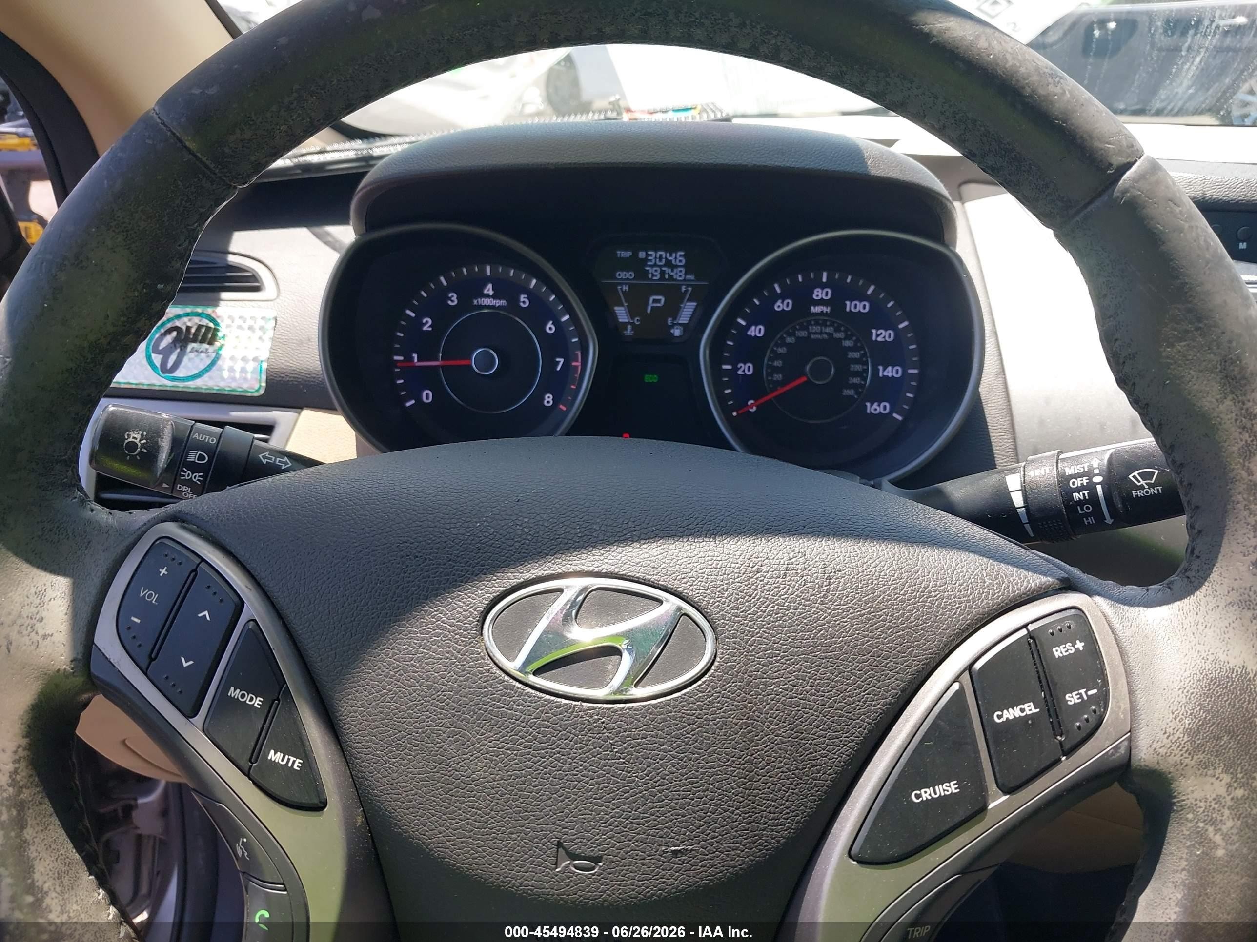 2013 Hyundai Elantra Limited Beige vin: 5NPDH4AE5DH236342