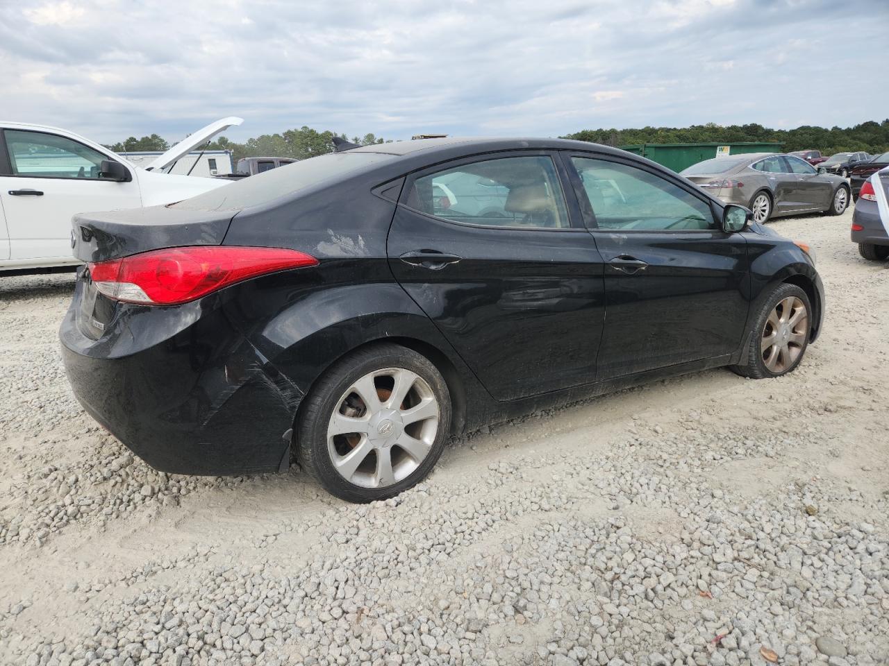 2013 Hyundai Elantra Limited Black vin: 5NPDH4AE5DH238513