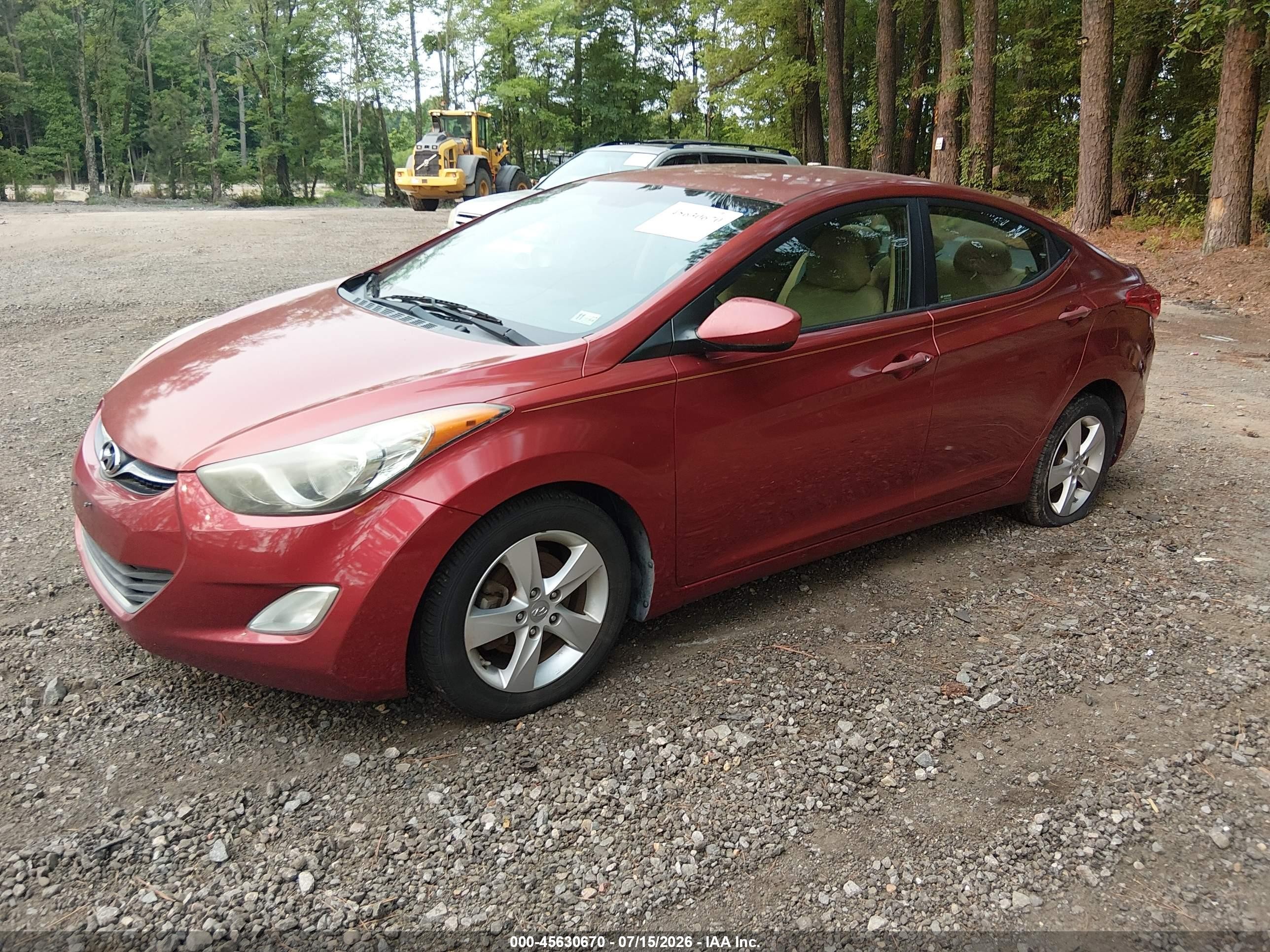 2013 Hyundai Elantra Gls Красный vin: 5NPDH4AE5DH238902