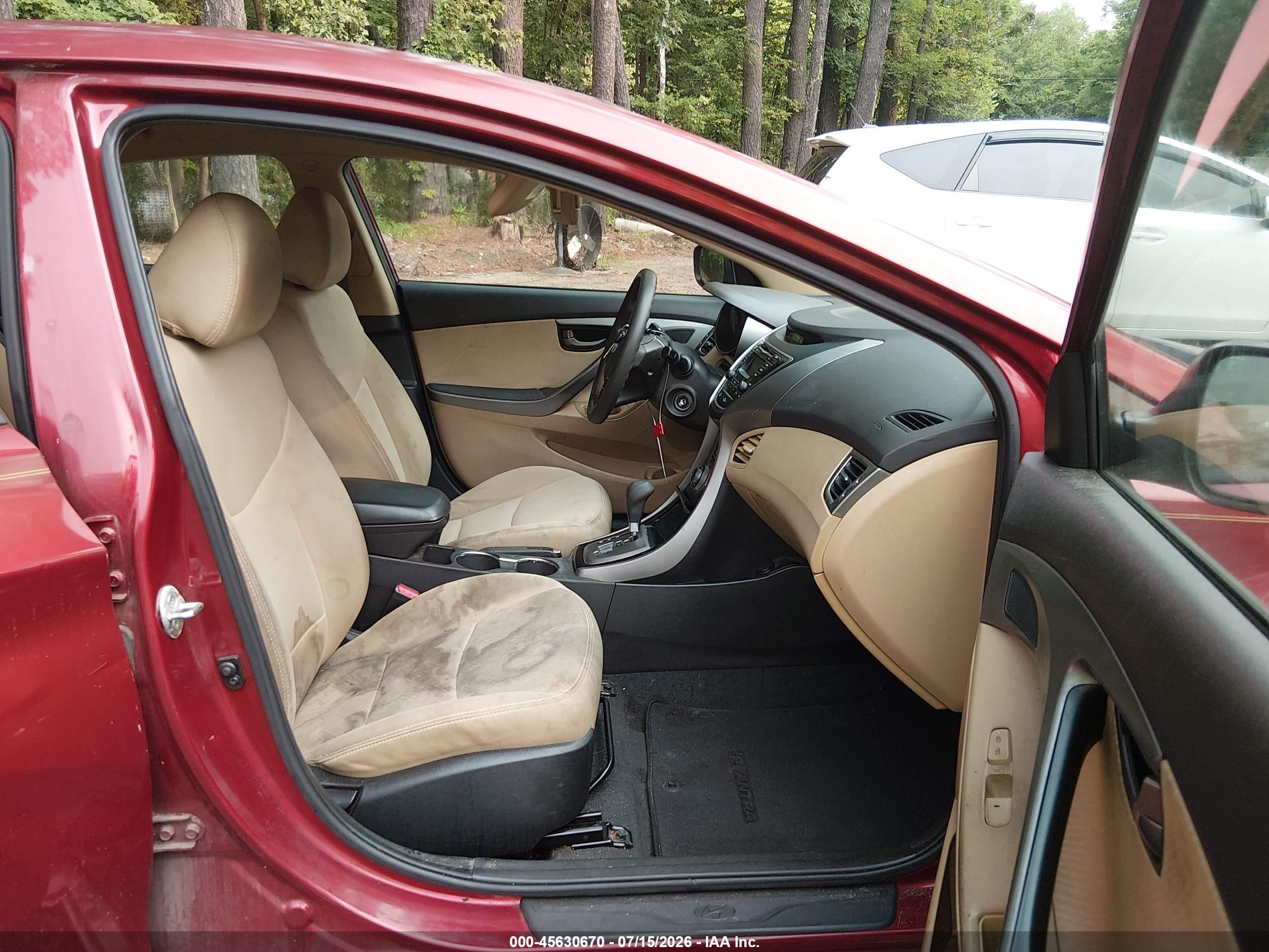 2013 Hyundai Elantra Gls Красный vin: 5NPDH4AE5DH238902