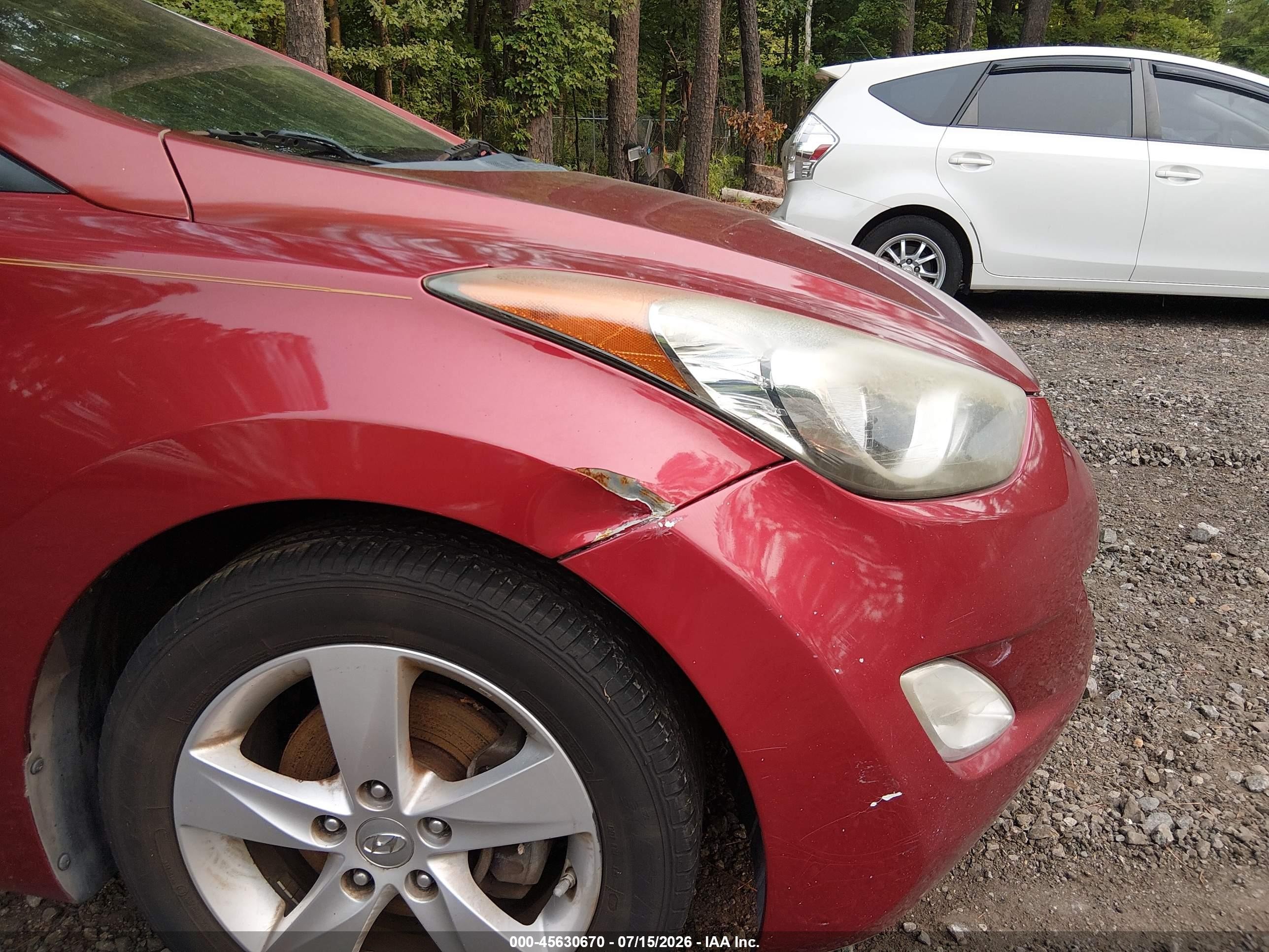 2013 Hyundai Elantra Gls Красный vin: 5NPDH4AE5DH238902