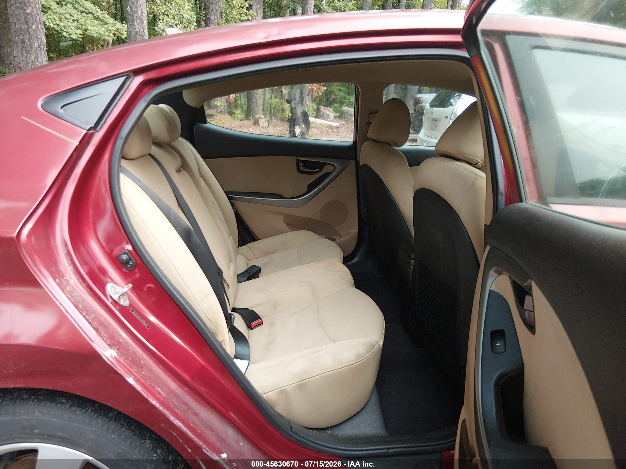 2013 Hyundai Elantra Gls Красный vin: 5NPDH4AE5DH238902
