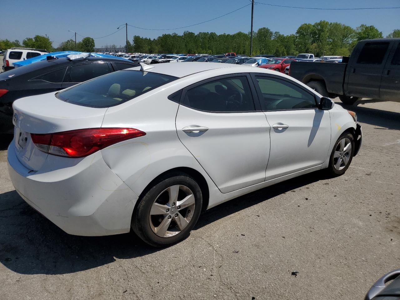 2013 Hyundai Elantra Gls Белый vin: 5NPDH4AE5DH242223