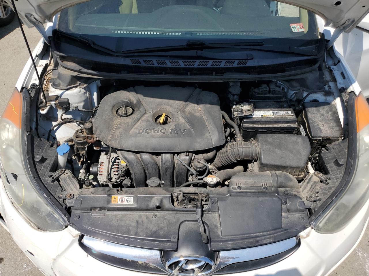 2013 Hyundai Elantra Gls Белый vin: 5NPDH4AE5DH242223