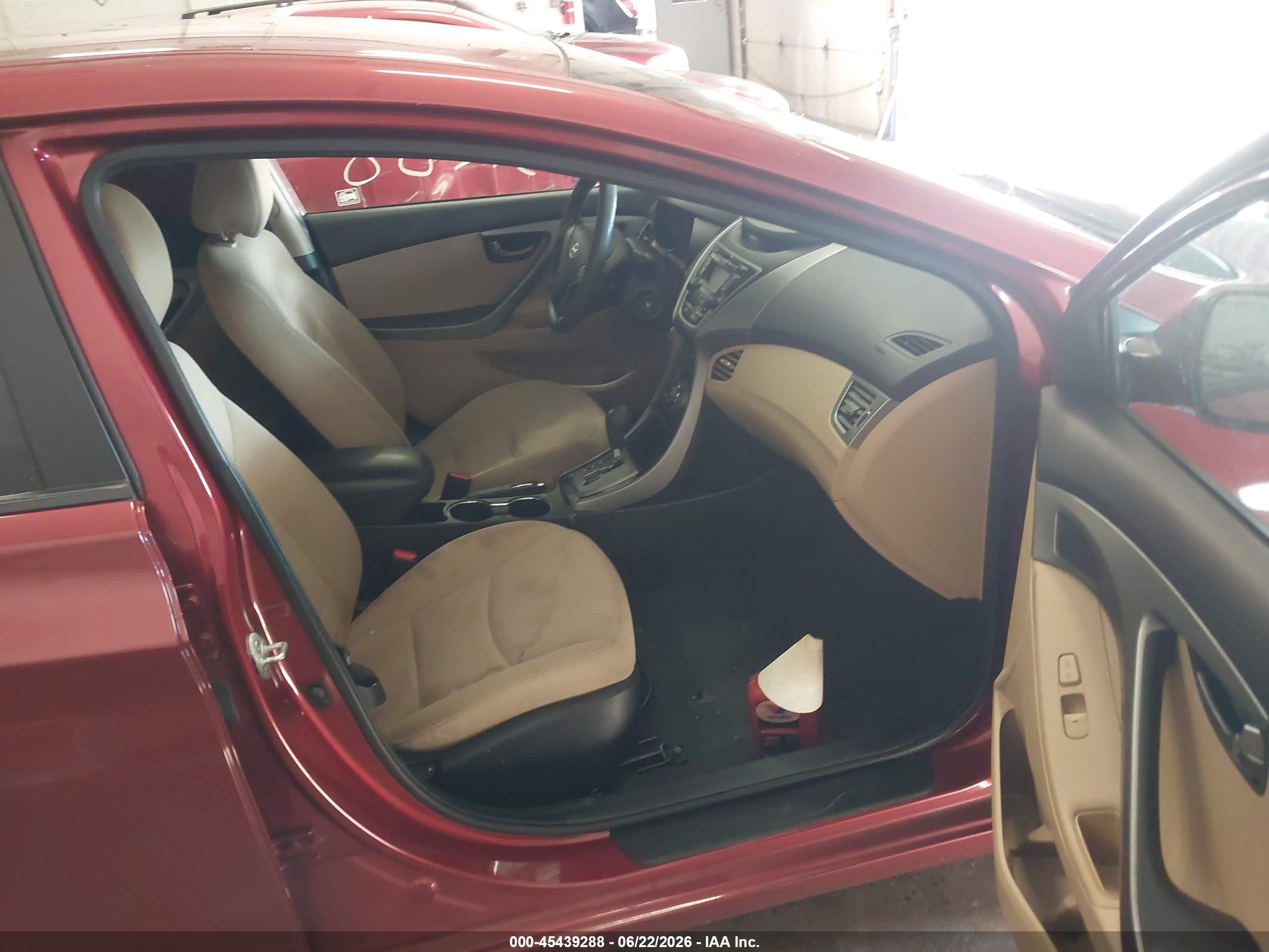 2013 Hyundai Elantra Gls Red vin: 5NPDH4AE5DH242397