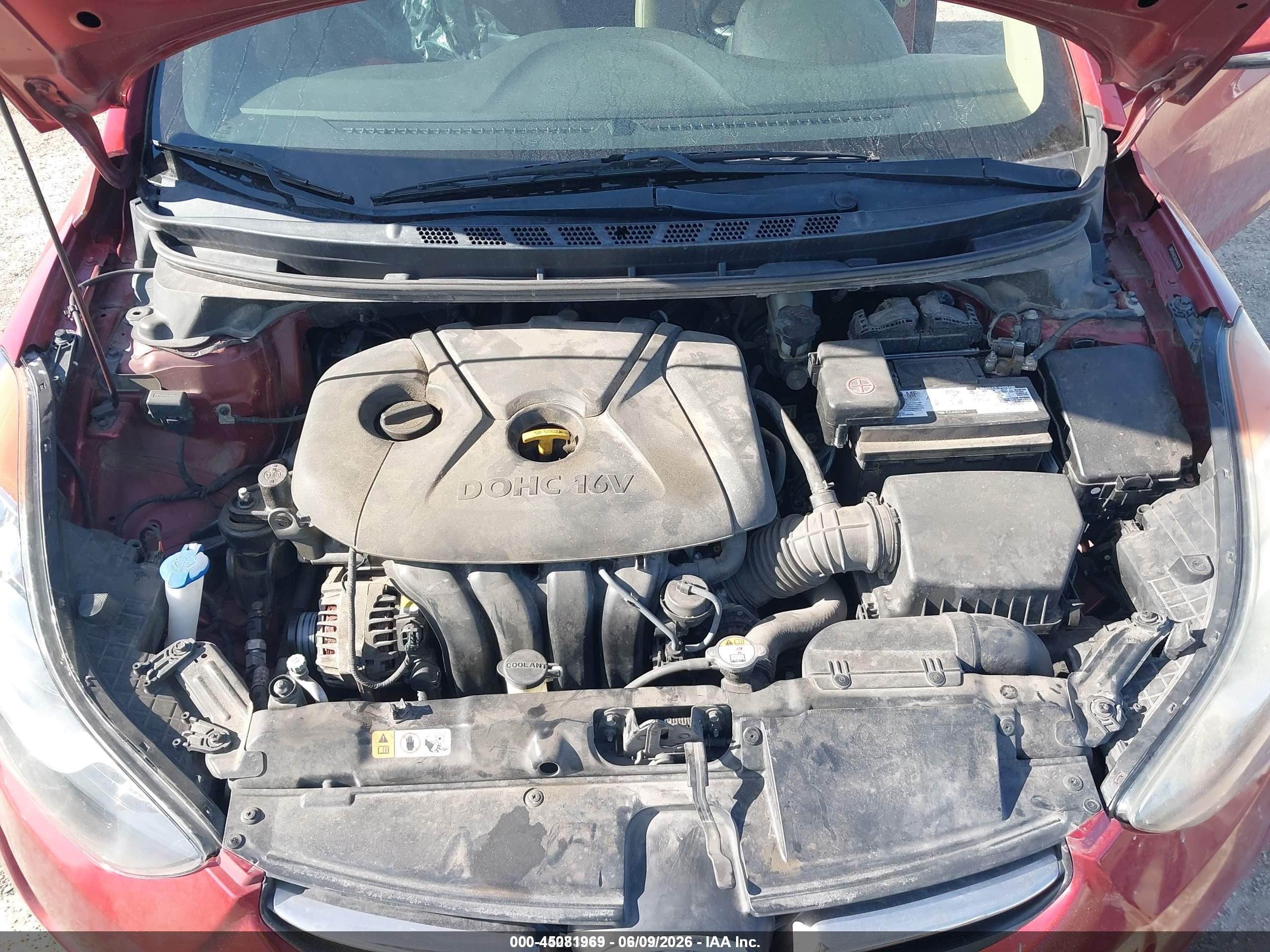 2013 Hyundai Elantra Limited Бордовый vin: 5NPDH4AE5DH246479
