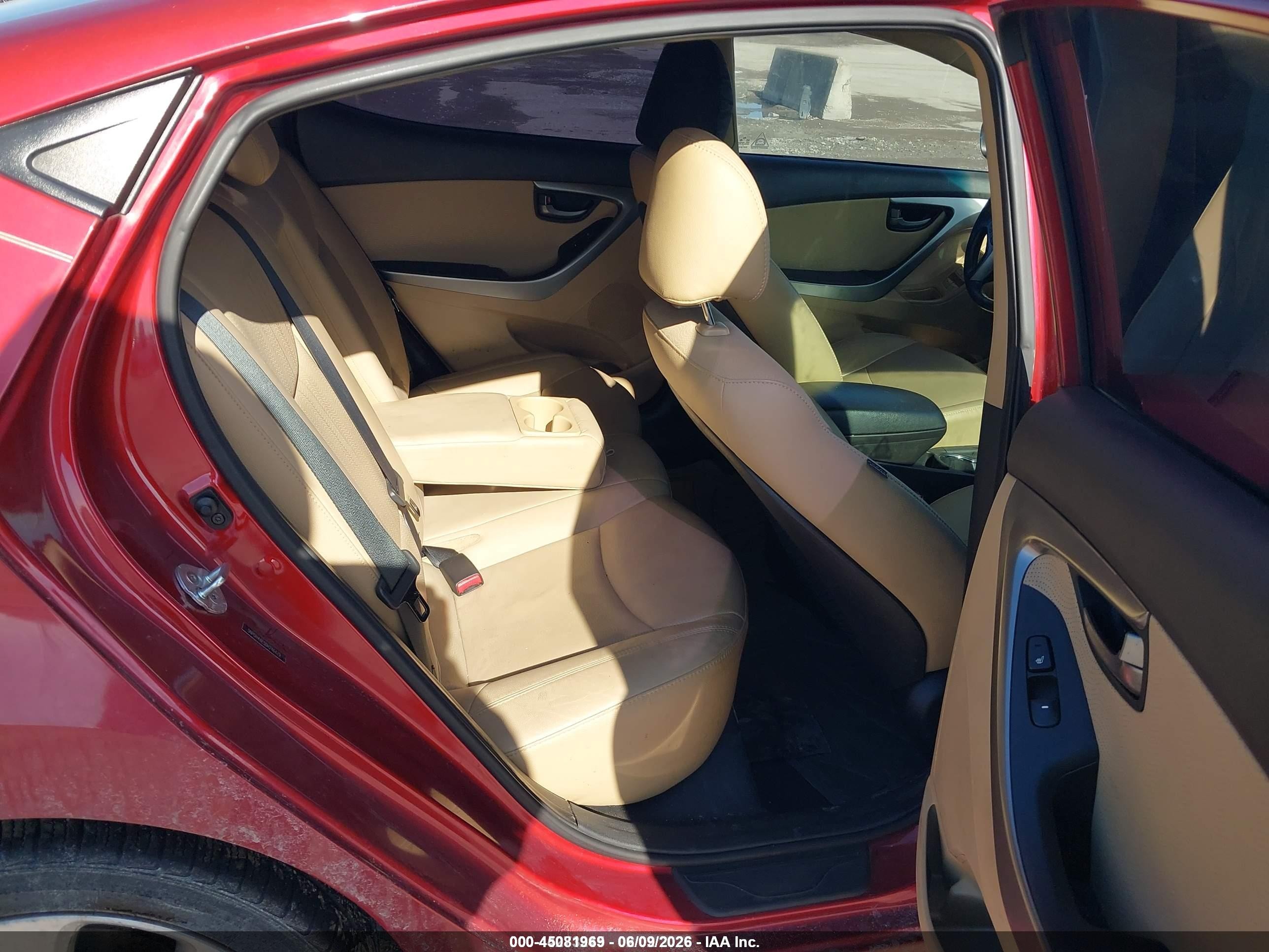 2013 Hyundai Elantra Limited Бордовый vin: 5NPDH4AE5DH246479