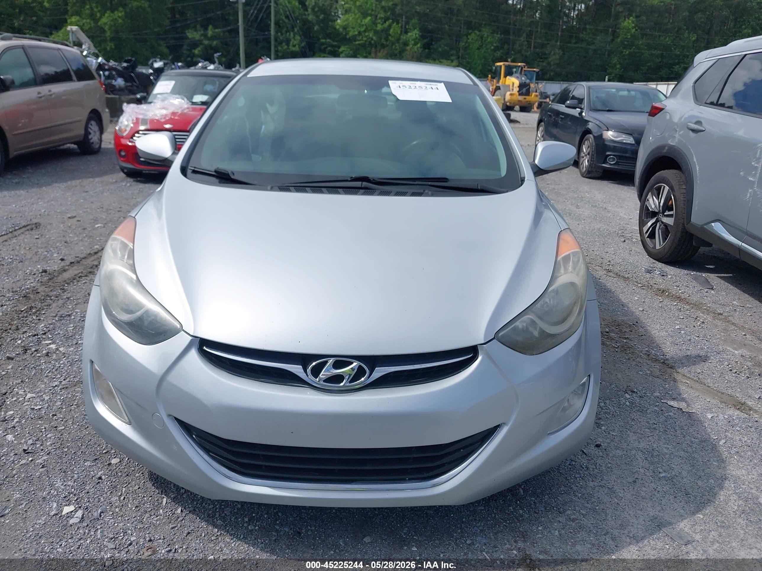 2013 Hyundai Elantra Gls Silver vin: 5NPDH4AE5DH249057