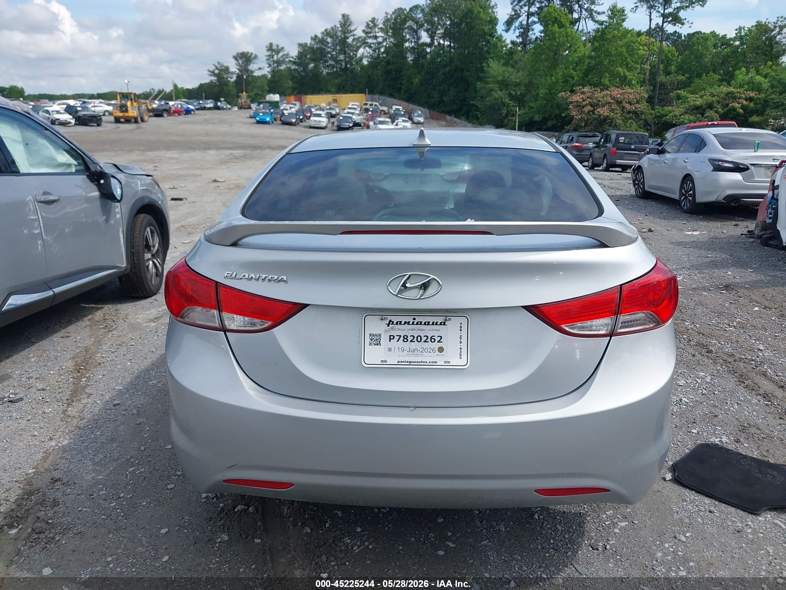 2013 Hyundai Elantra Gls Silver vin: 5NPDH4AE5DH249057