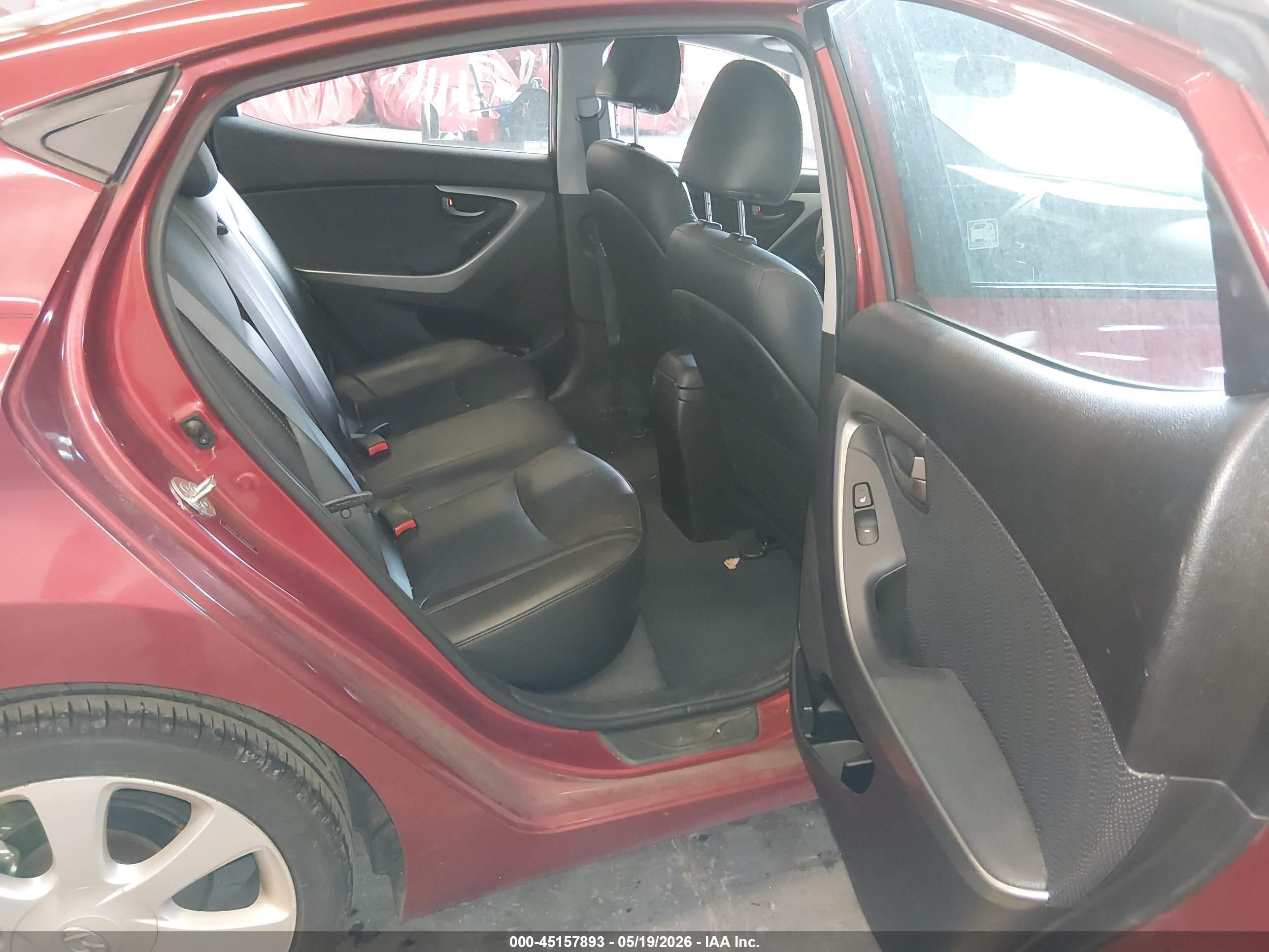 2013 Hyundai Elantra Limited Red vin: 5NPDH4AE5DH252699