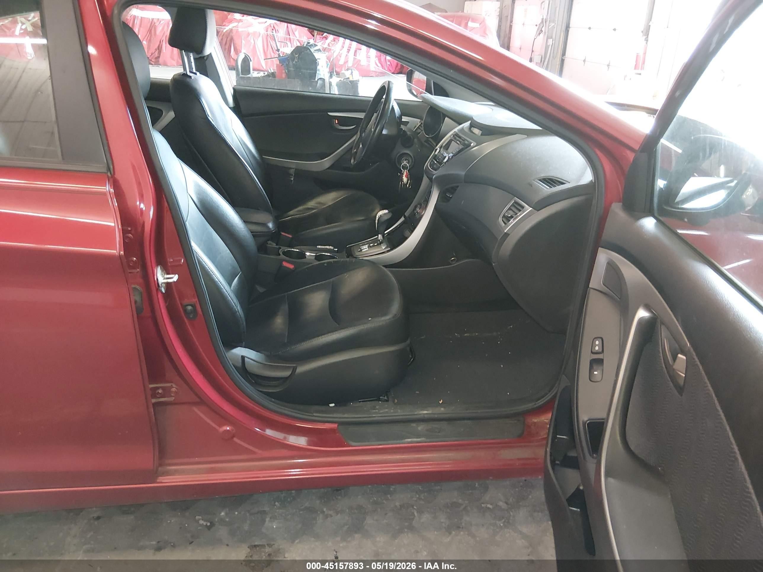 2013 Hyundai Elantra Limited Red vin: 5NPDH4AE5DH252699