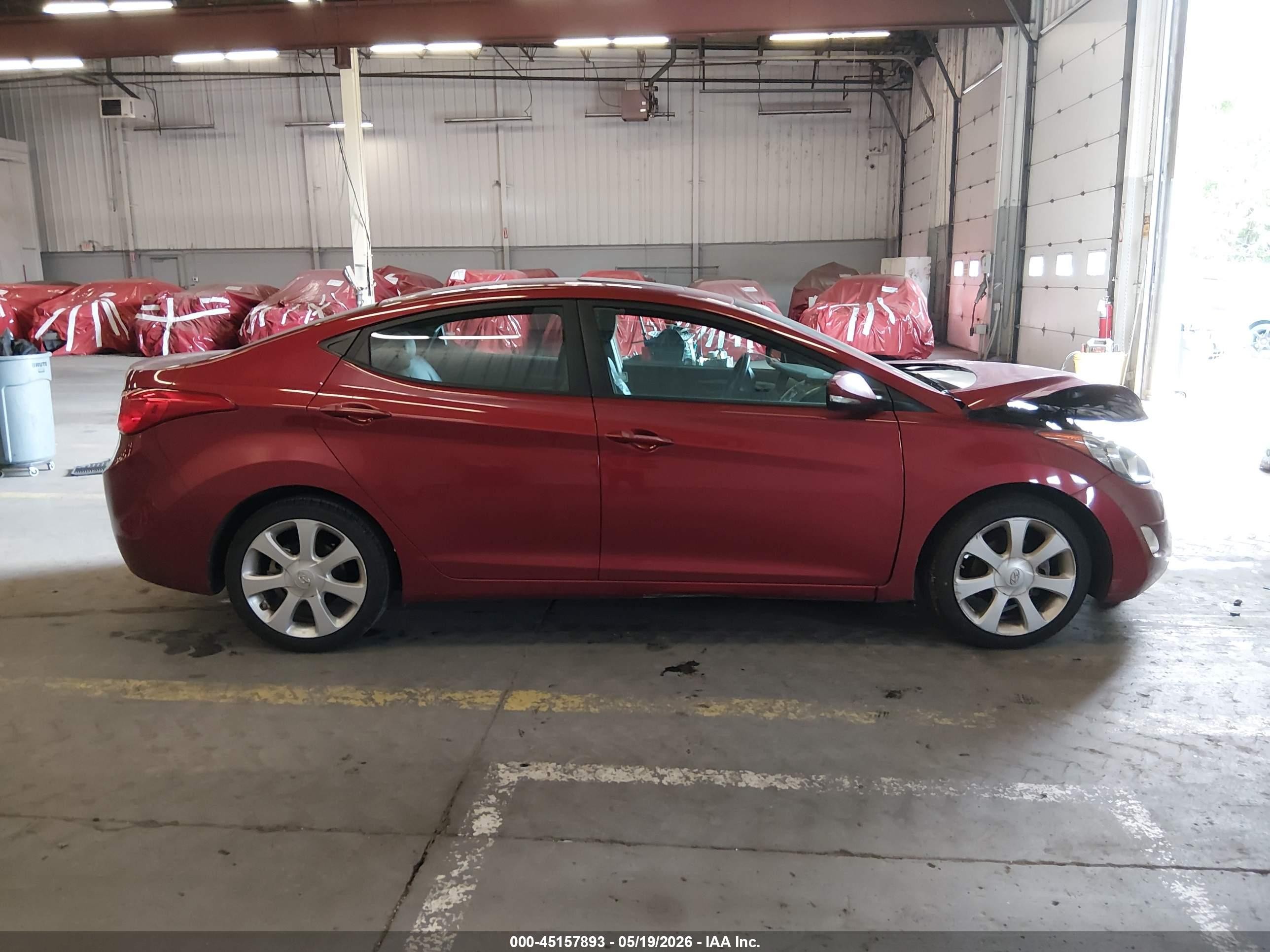 2013 Hyundai Elantra Limited Red vin: 5NPDH4AE5DH252699