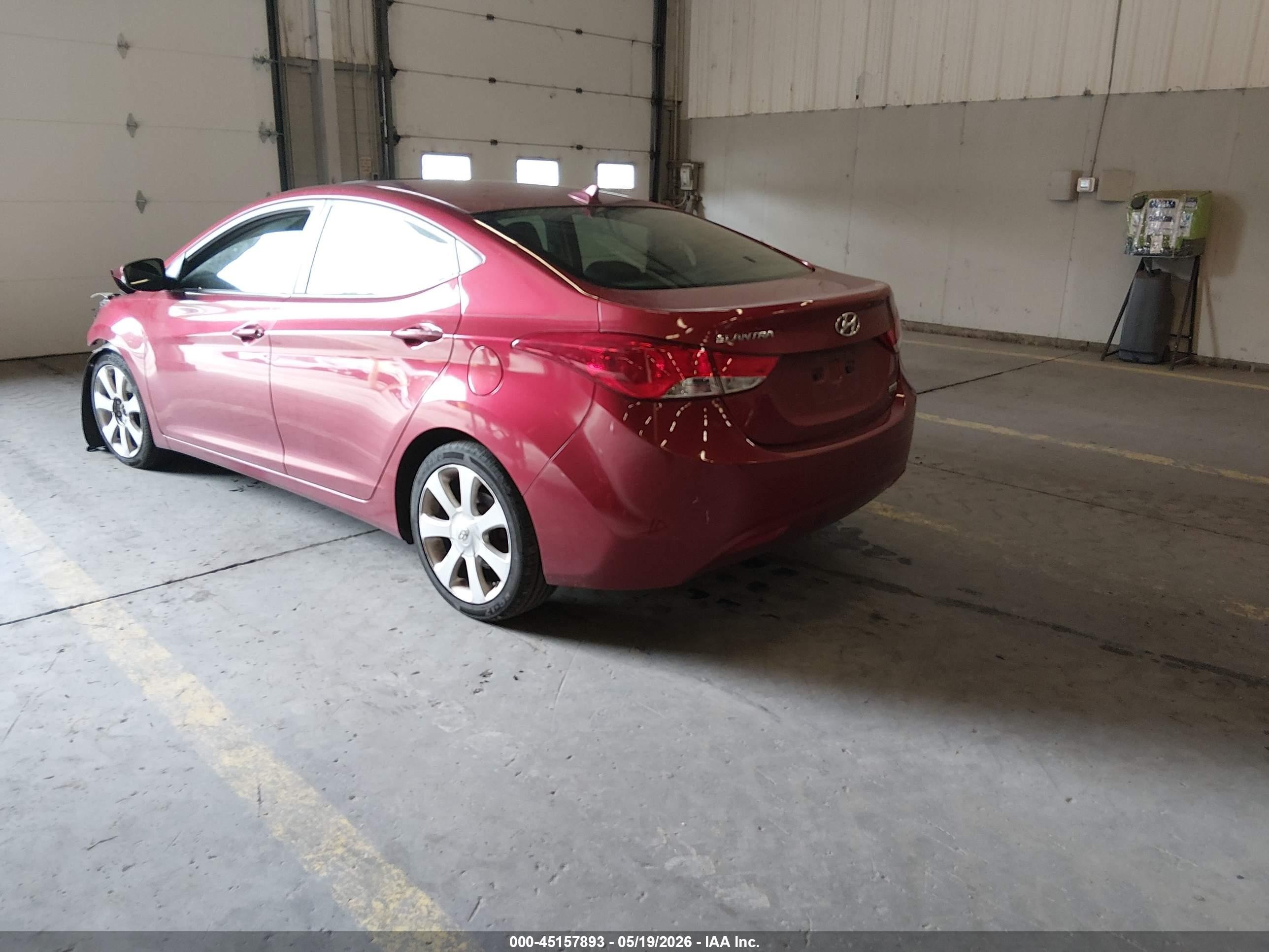 2013 Hyundai Elantra Limited Red vin: 5NPDH4AE5DH252699