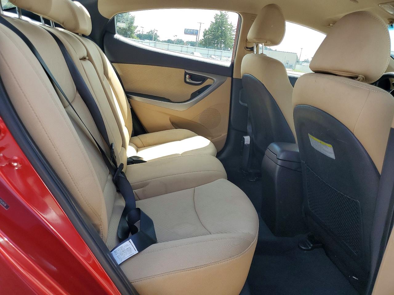 2013 Hyundai Elantra Gls Red vin: 5NPDH4AE5DH252878
