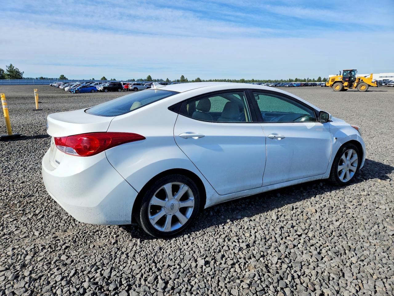 2013 Hyundai Elantra Limited Белый vin: 5NPDH4AE5DH257448