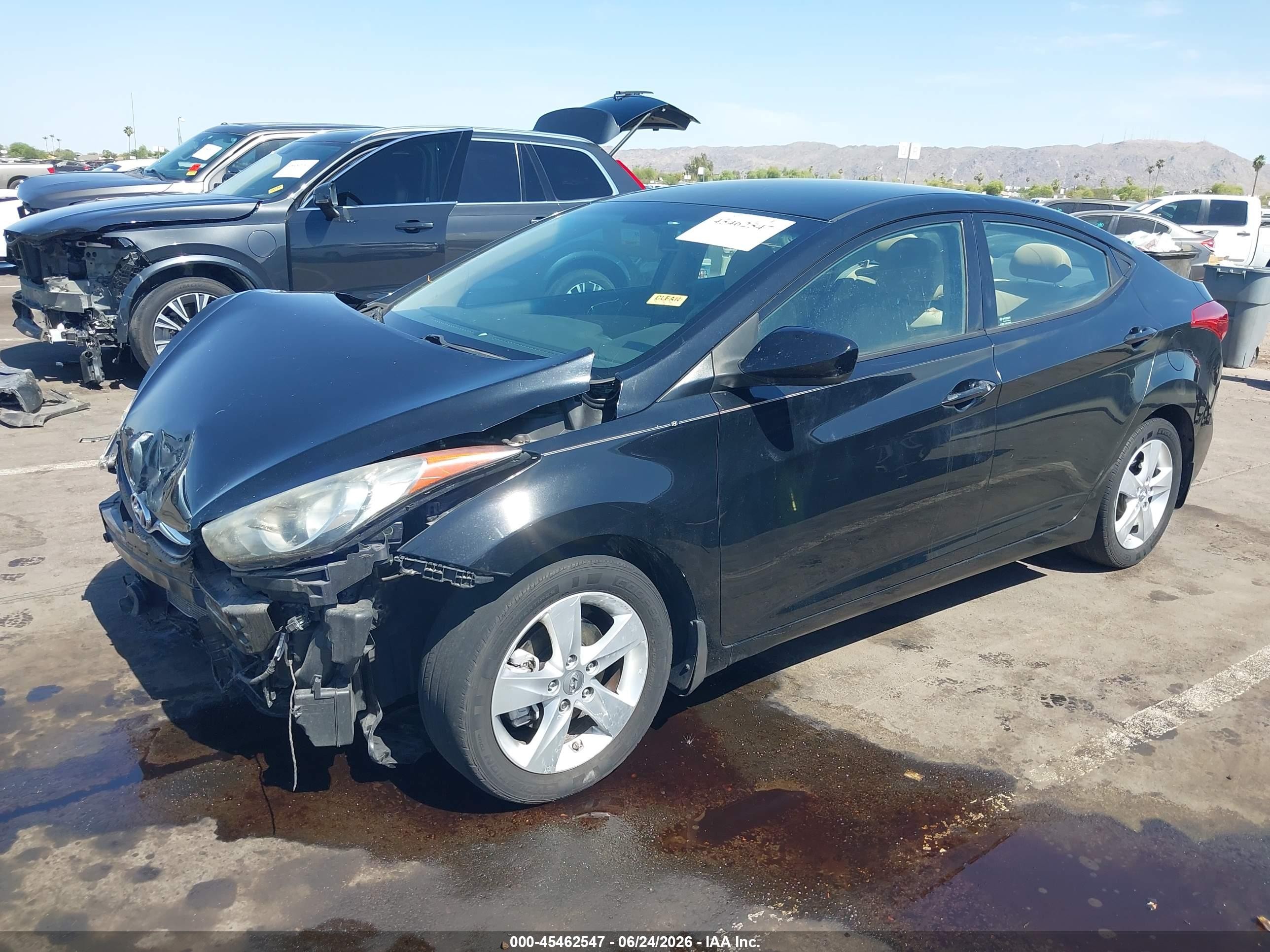 2013 Hyundai Elantra Gls Black vin: 5NPDH4AE5DH262312