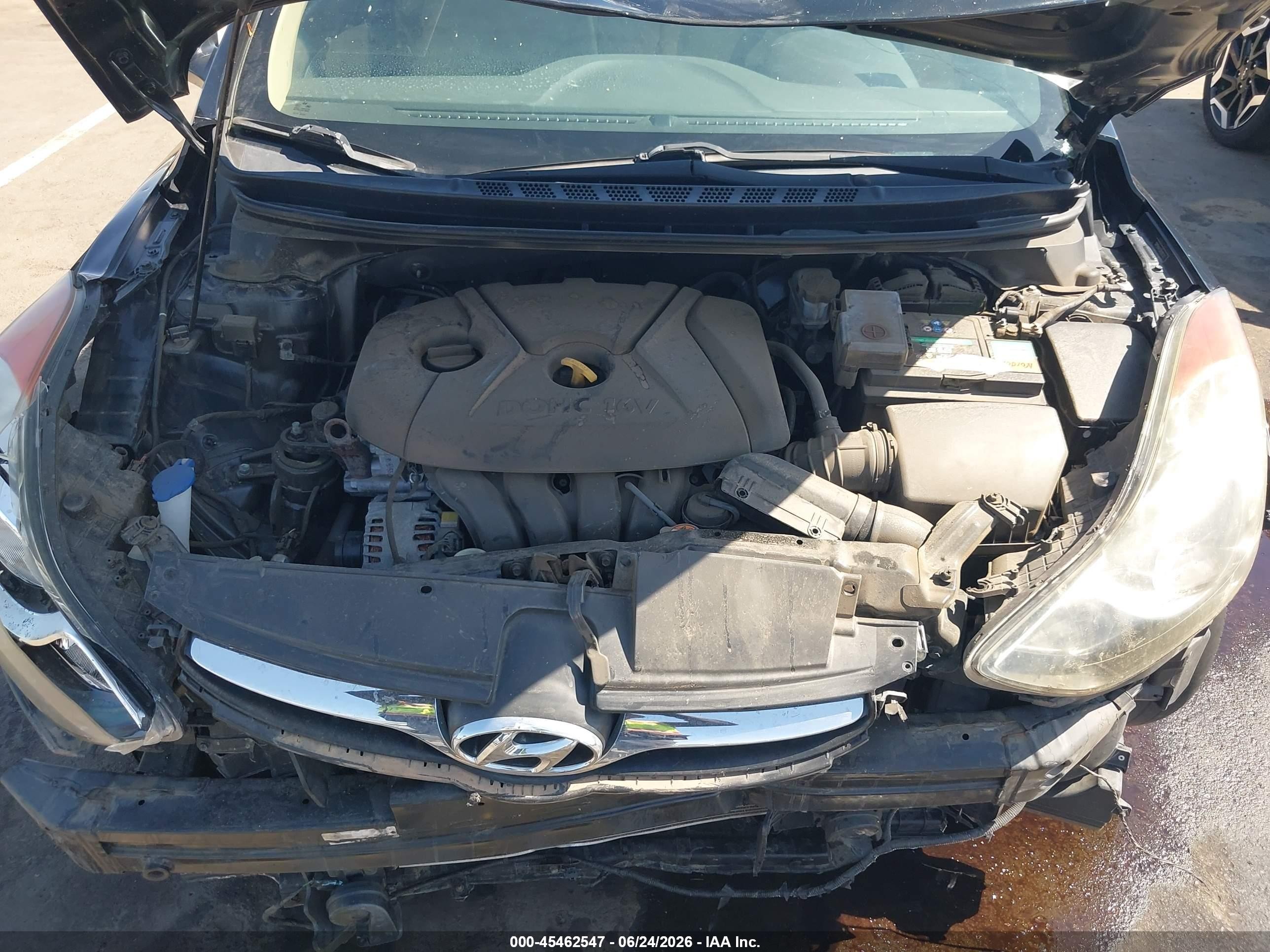 2013 Hyundai Elantra Gls Black vin: 5NPDH4AE5DH262312