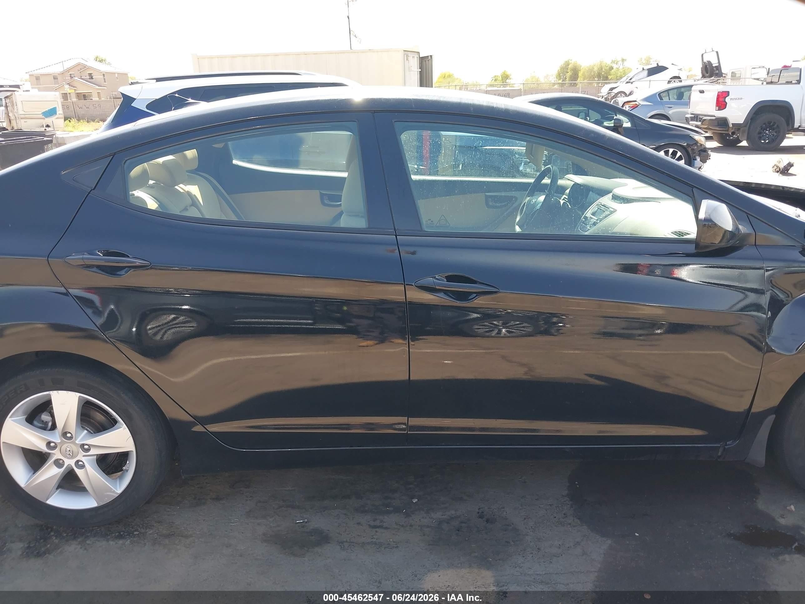 2013 Hyundai Elantra Gls Black vin: 5NPDH4AE5DH262312