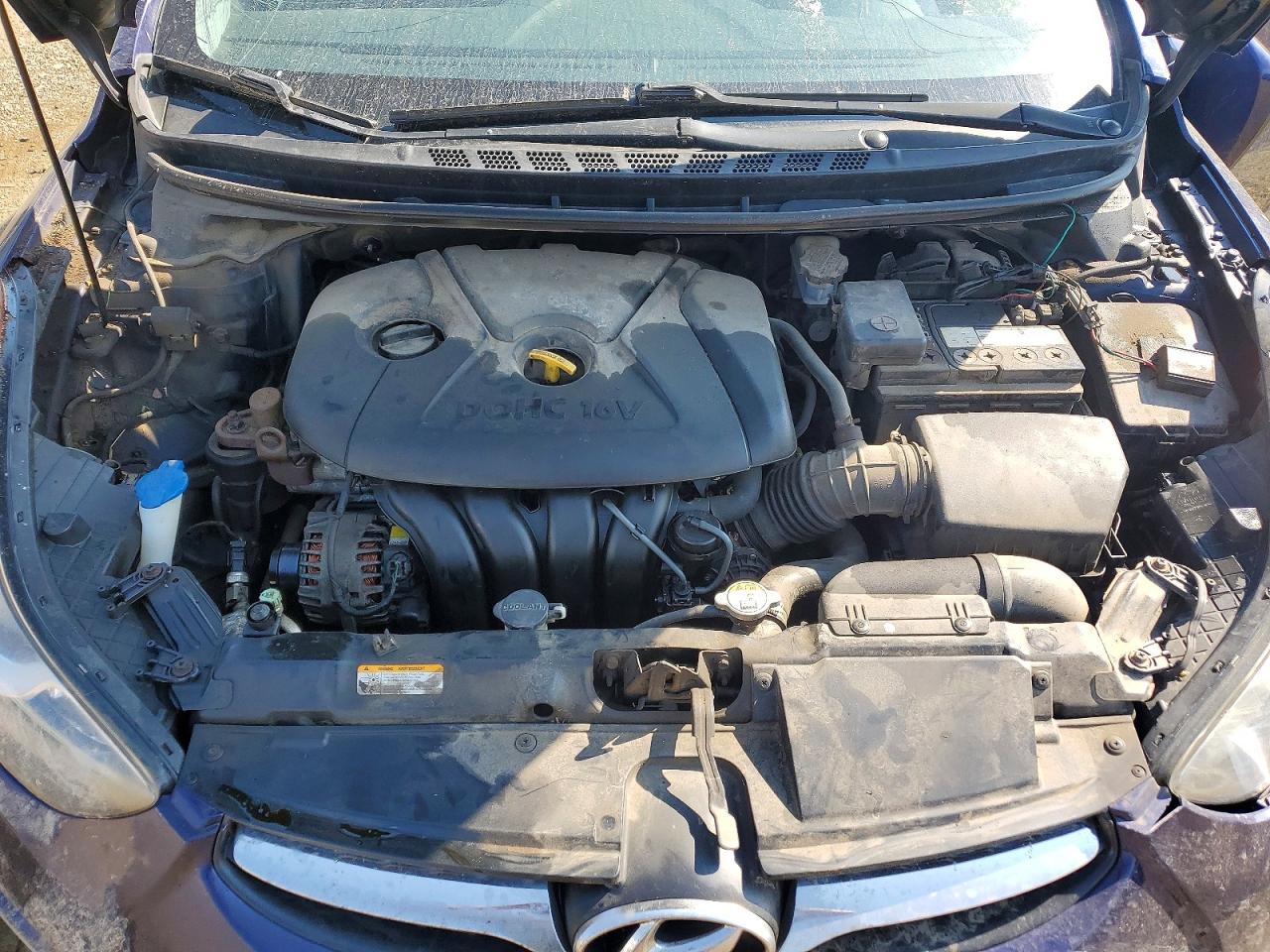 2013 Hyundai Elantra Gls Blue vin: 5NPDH4AE5DH265937