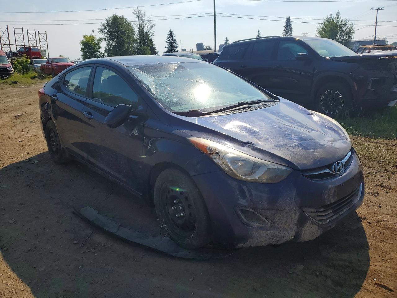2013 Hyundai Elantra Gls Blue vin: 5NPDH4AE5DH265937