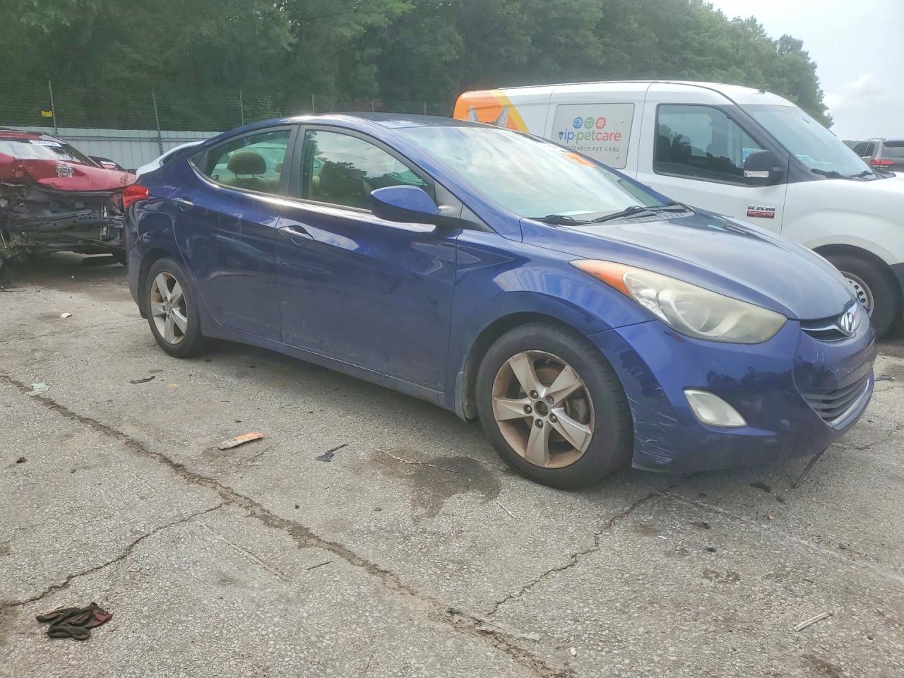 2013 Hyundai Elantra Gls Blue vin: 5NPDH4AE5DH274699