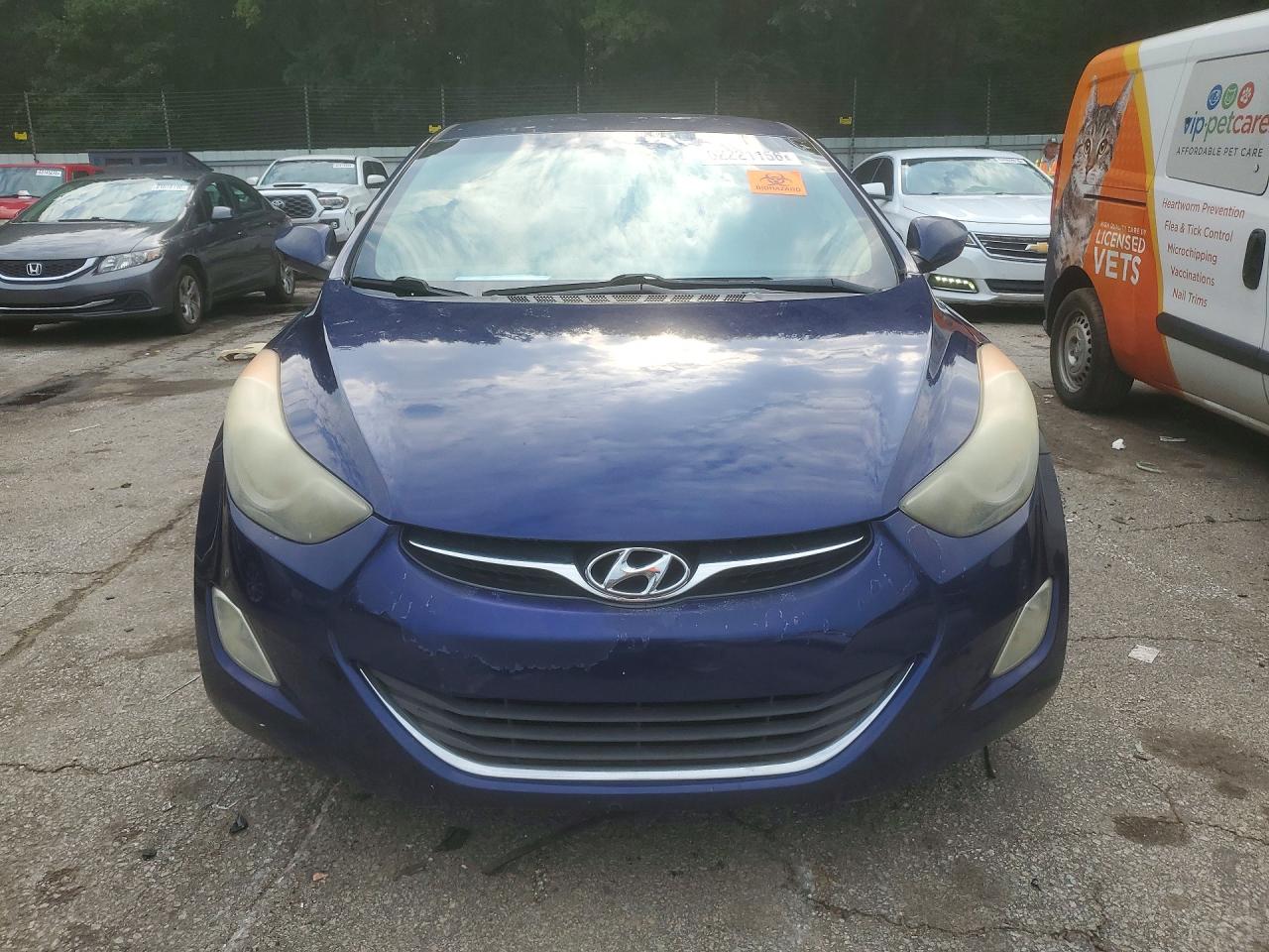 2013 Hyundai Elantra Gls Blue vin: 5NPDH4AE5DH274699
