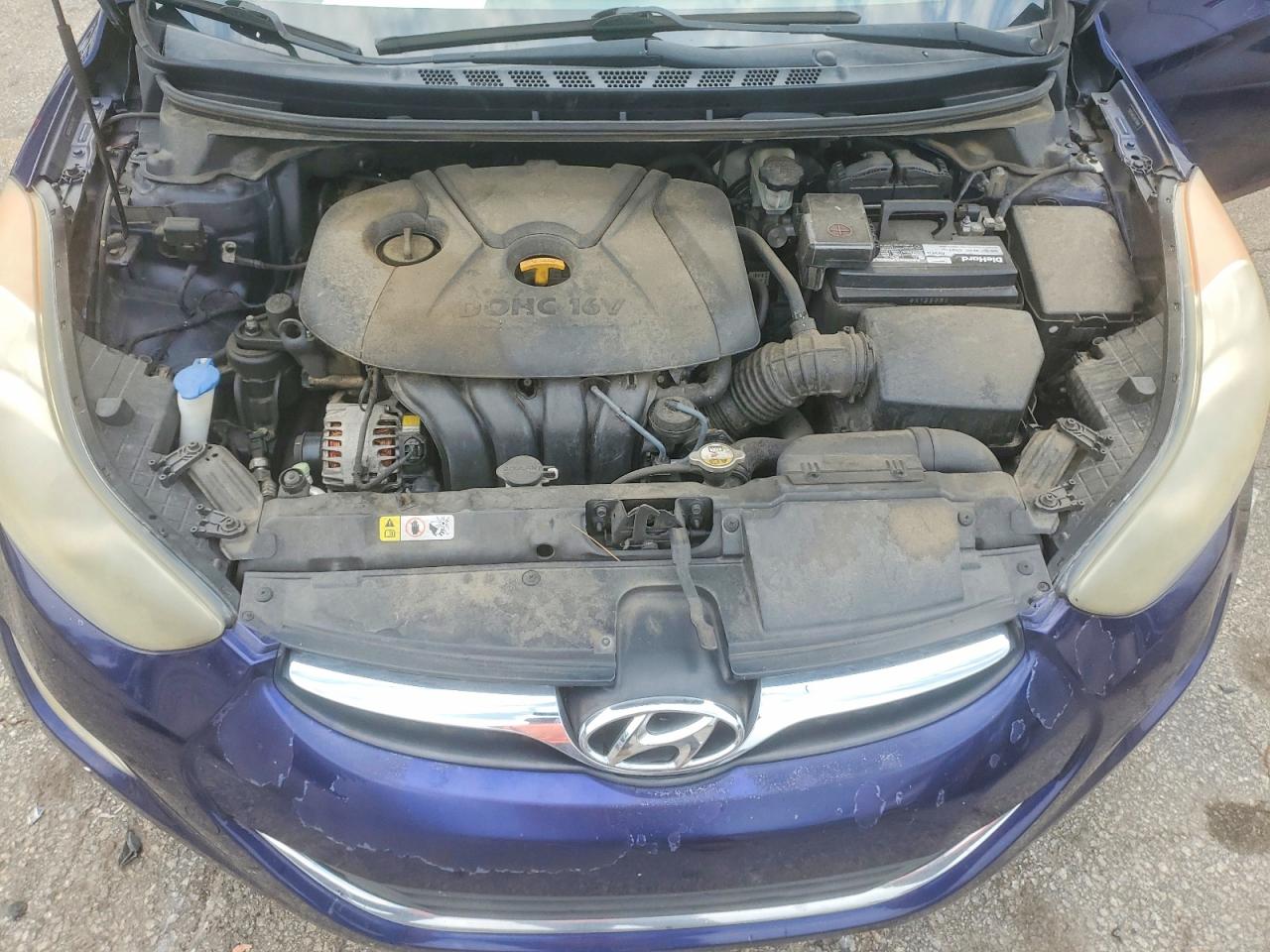 2013 Hyundai Elantra Gls Blue vin: 5NPDH4AE5DH274699