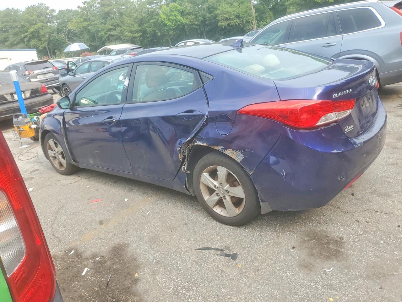 2013 Hyundai Elantra Gls Blue vin: 5NPDH4AE5DH274699