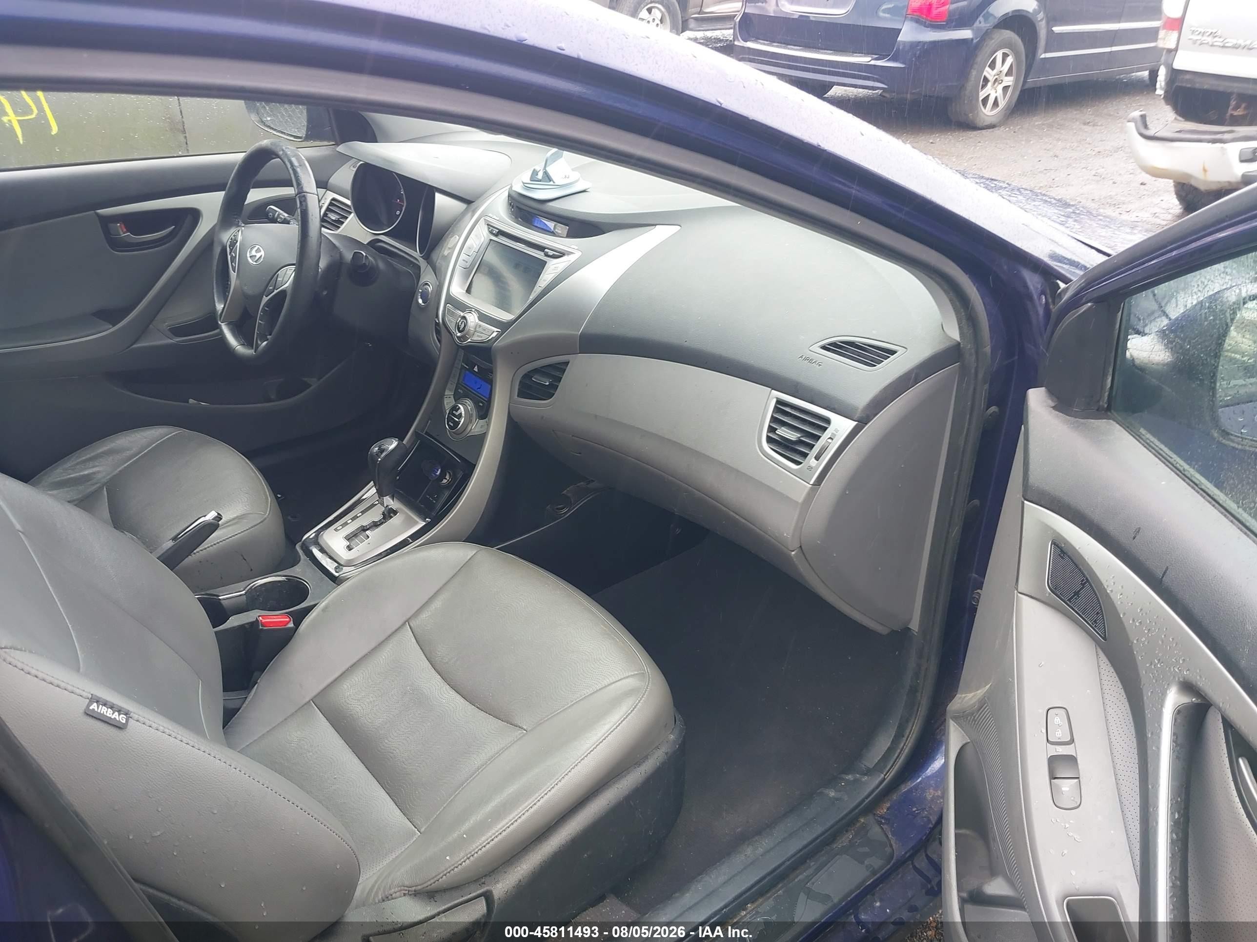 2013 Hyundai Elantra Gls/limited Blue vin: 5NPDH4AE5DH282138