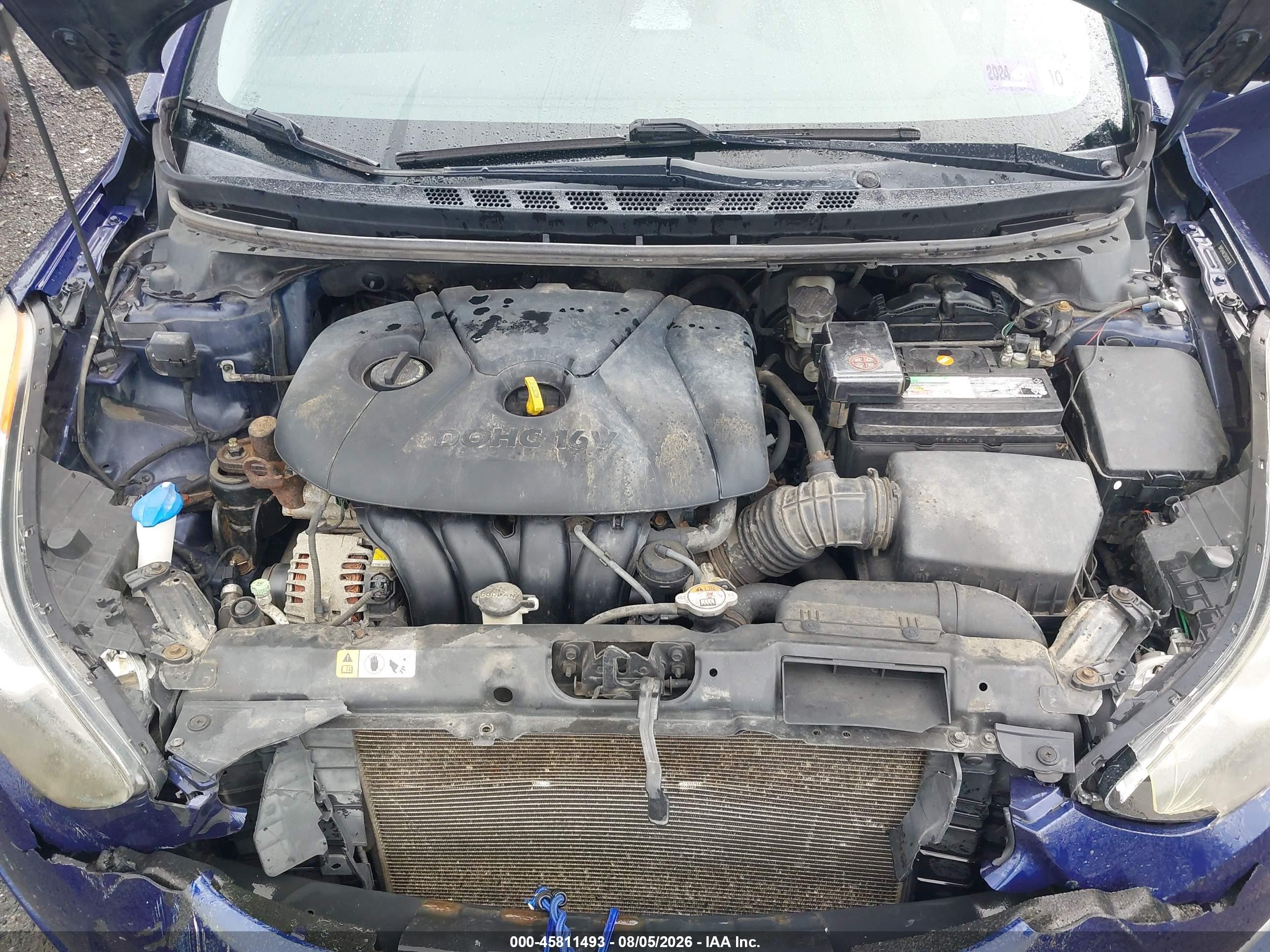 2013 Hyundai Elantra Gls/limited Blue vin: 5NPDH4AE5DH282138