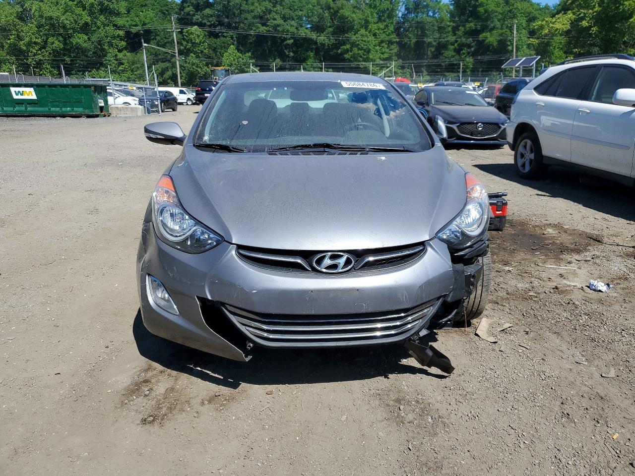 2013 Hyundai Elantra Limited Gray vin: 5NPDH4AE5DH282172