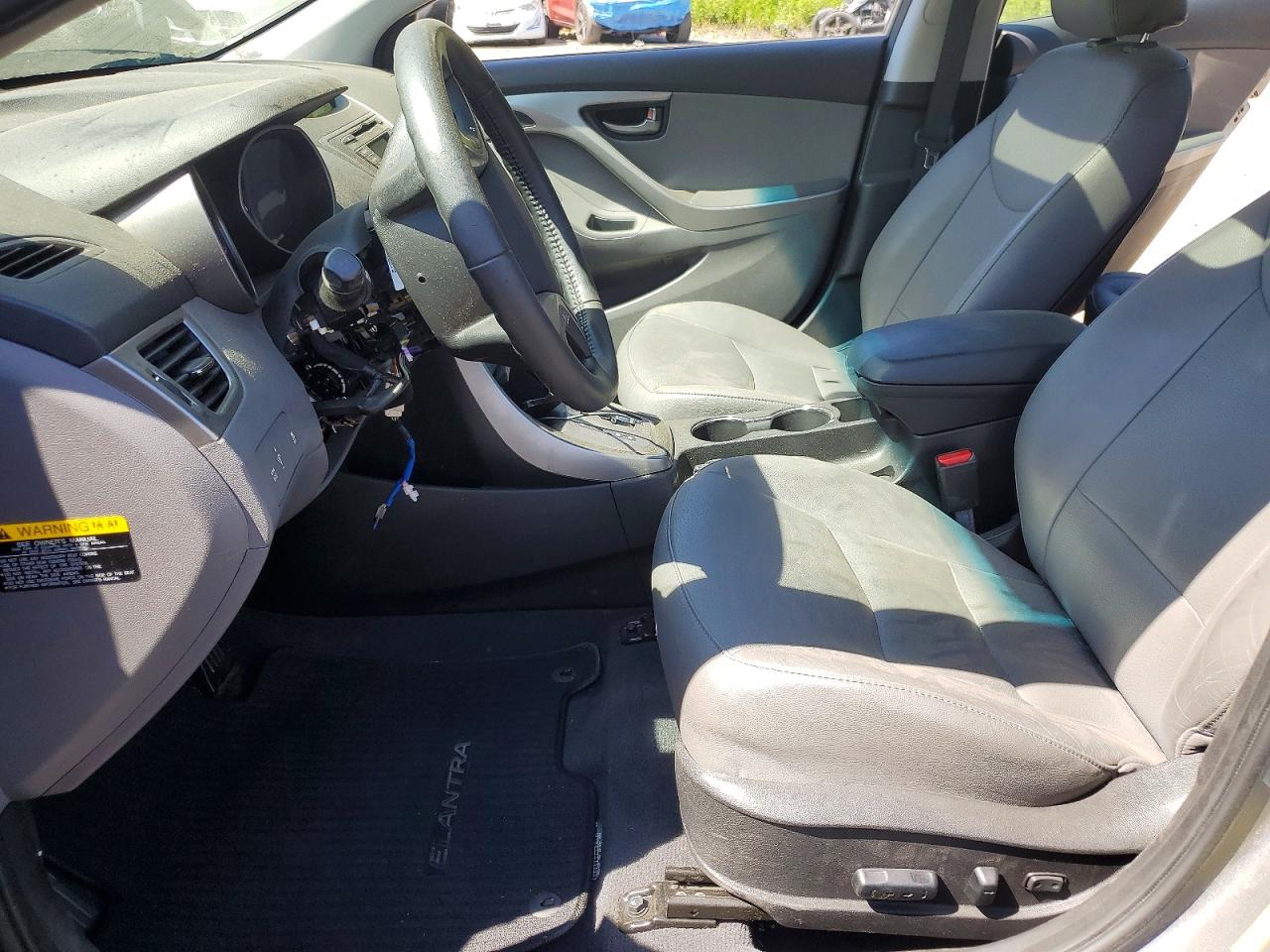 2013 Hyundai Elantra Limited Gray vin: 5NPDH4AE5DH282172