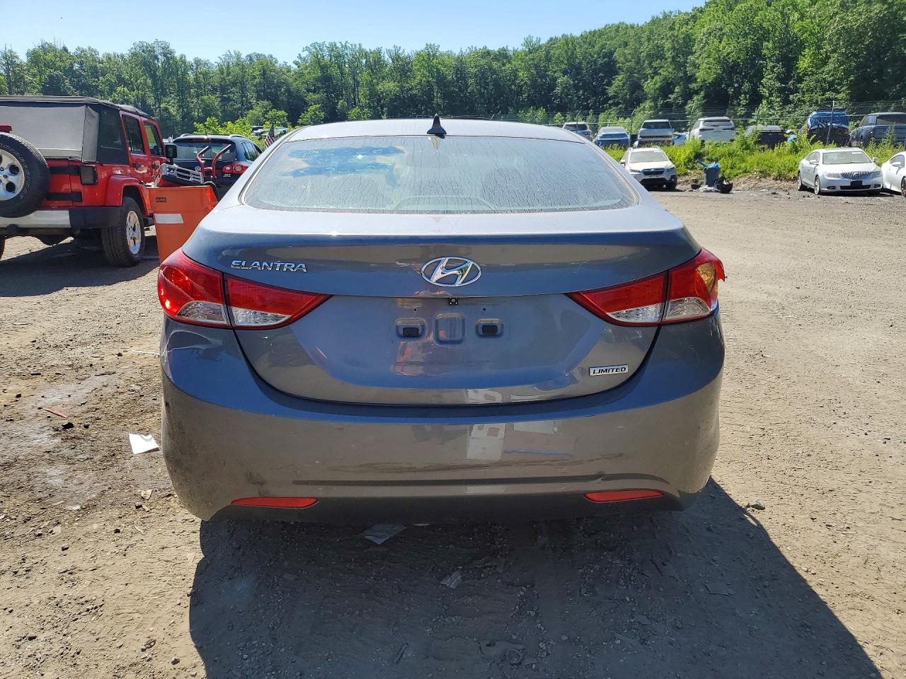 2013 Hyundai Elantra Limited Gray vin: 5NPDH4AE5DH282172