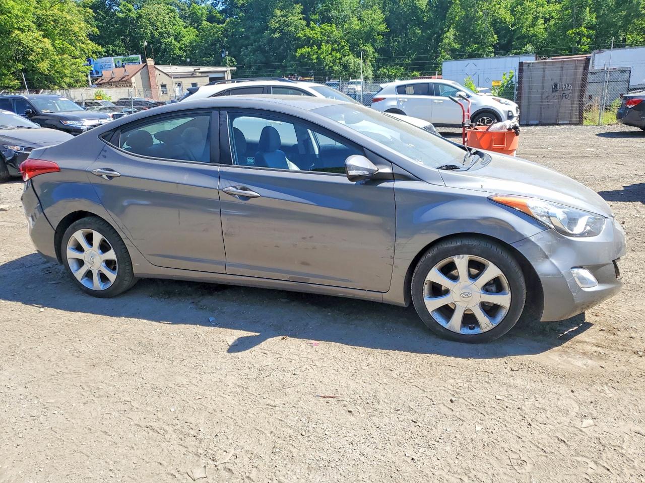 2013 Hyundai Elantra Limited Gray vin: 5NPDH4AE5DH282172