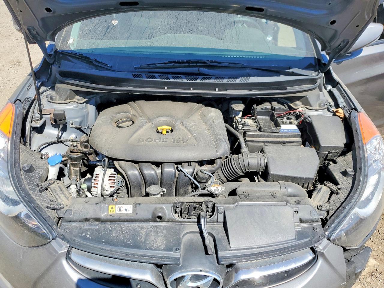 2013 Hyundai Elantra Limited Gray vin: 5NPDH4AE5DH282172