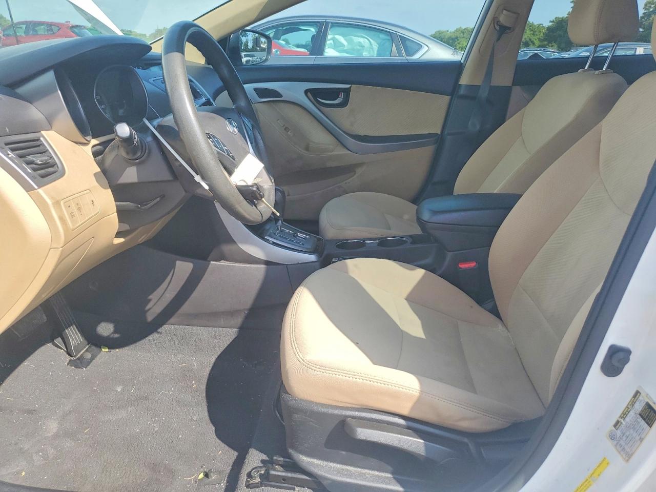 2013 Hyundai Elantra Gls White vin: 5NPDH4AE5DH287131