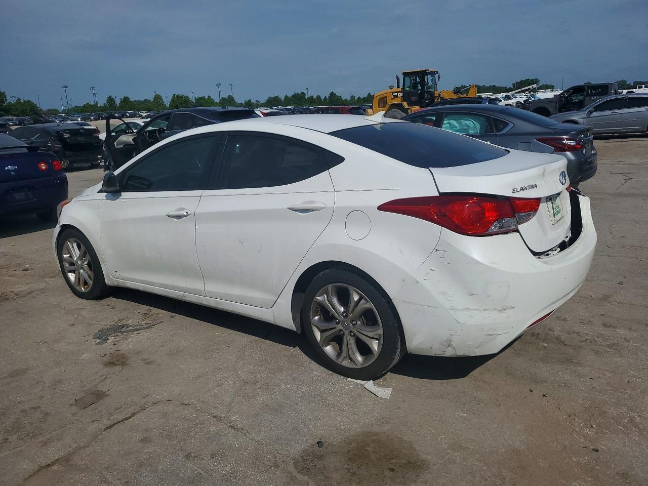 2013 Hyundai Elantra Gls White vin: 5NPDH4AE5DH287131