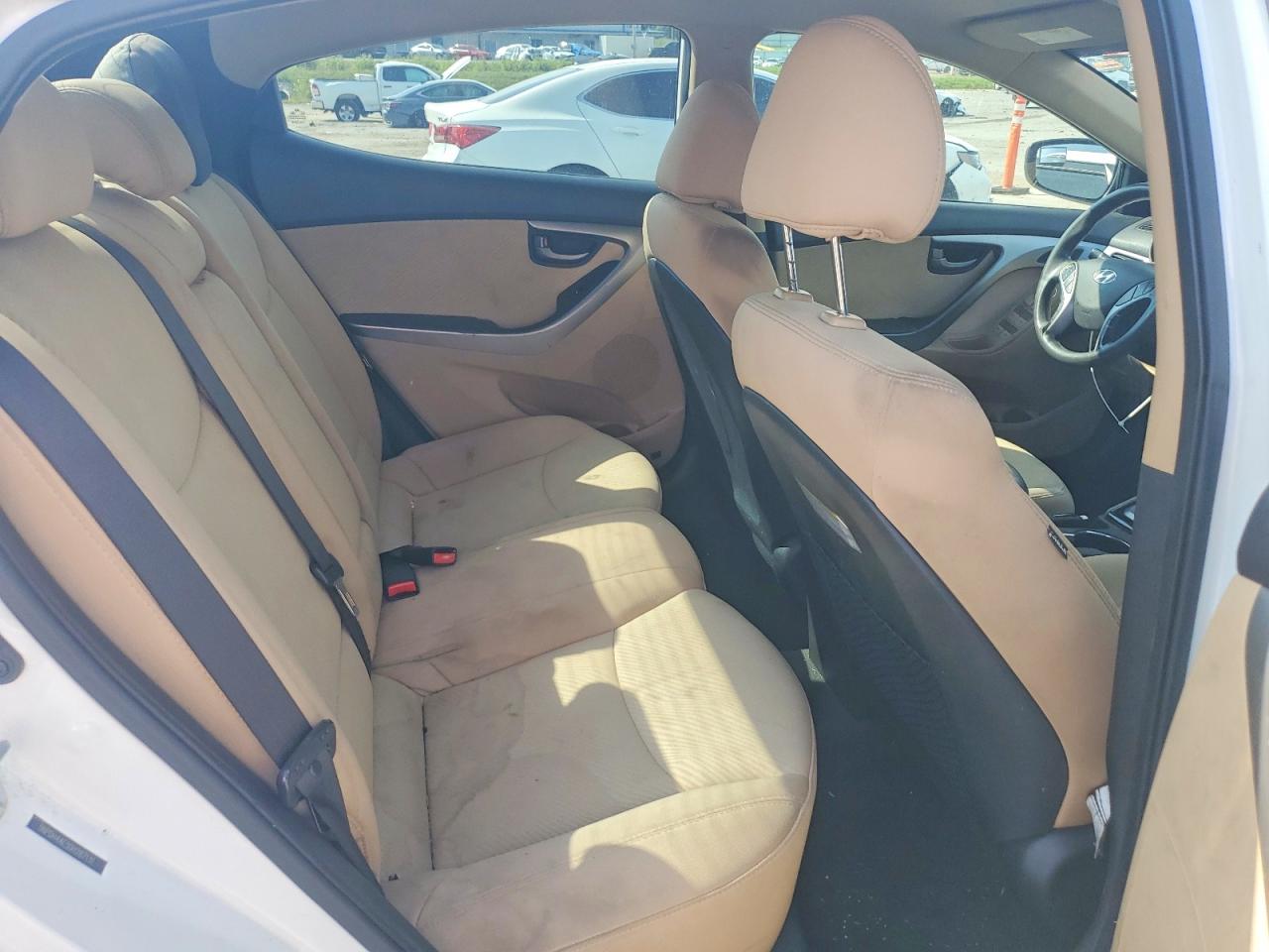 2013 Hyundai Elantra Gls White vin: 5NPDH4AE5DH287131