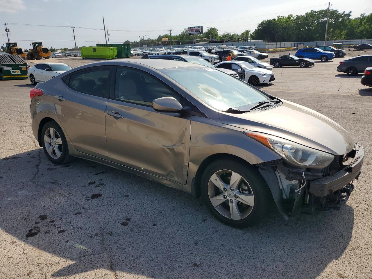 2013 Hyundai Elantra Gls Tan vin: 5NPDH4AE5DH296007