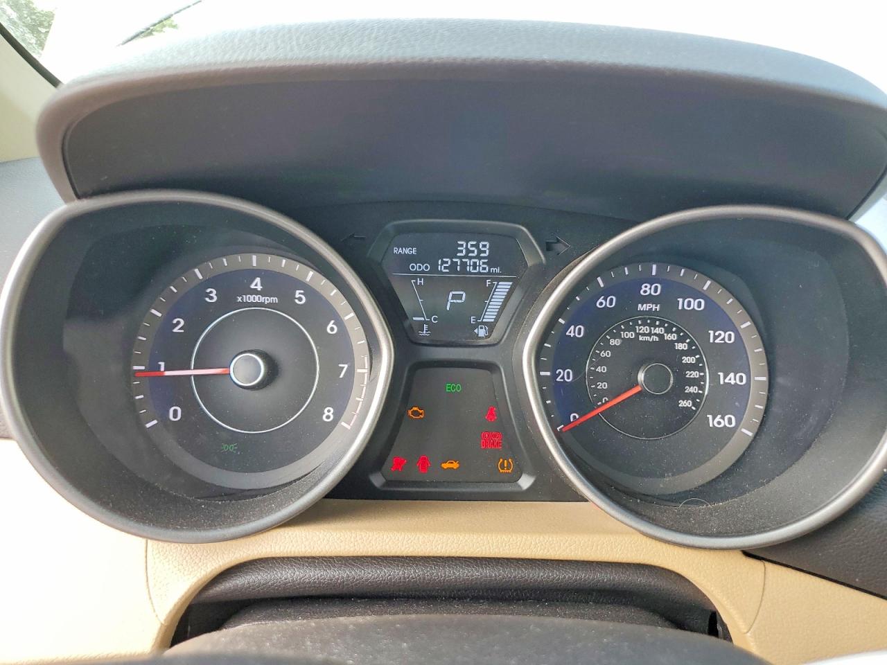 2013 Hyundai Elantra Gls Tan vin: 5NPDH4AE5DH296007