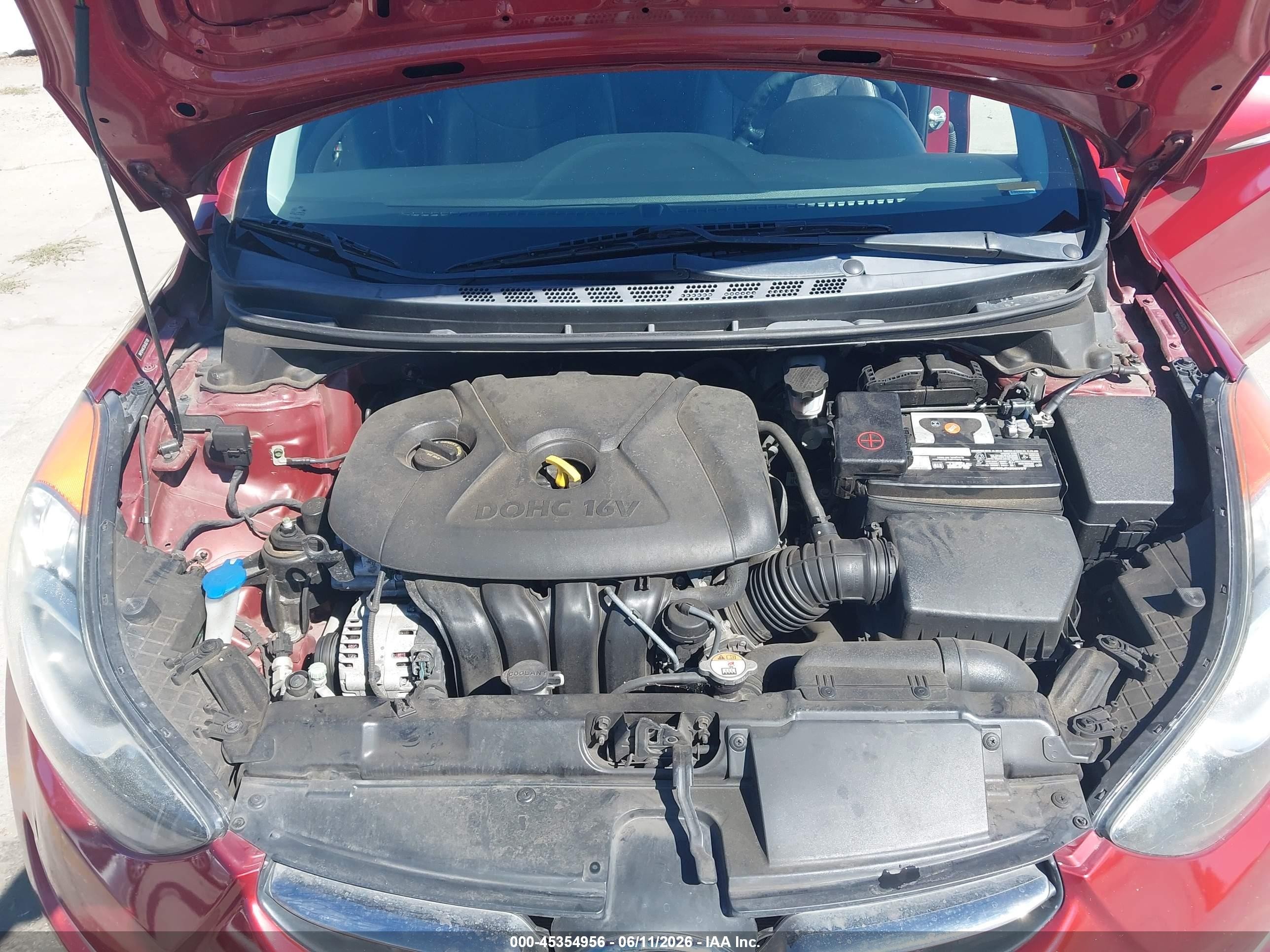 2013 Hyundai Elantra Limited Burgundy vin: 5NPDH4AE5DH302789