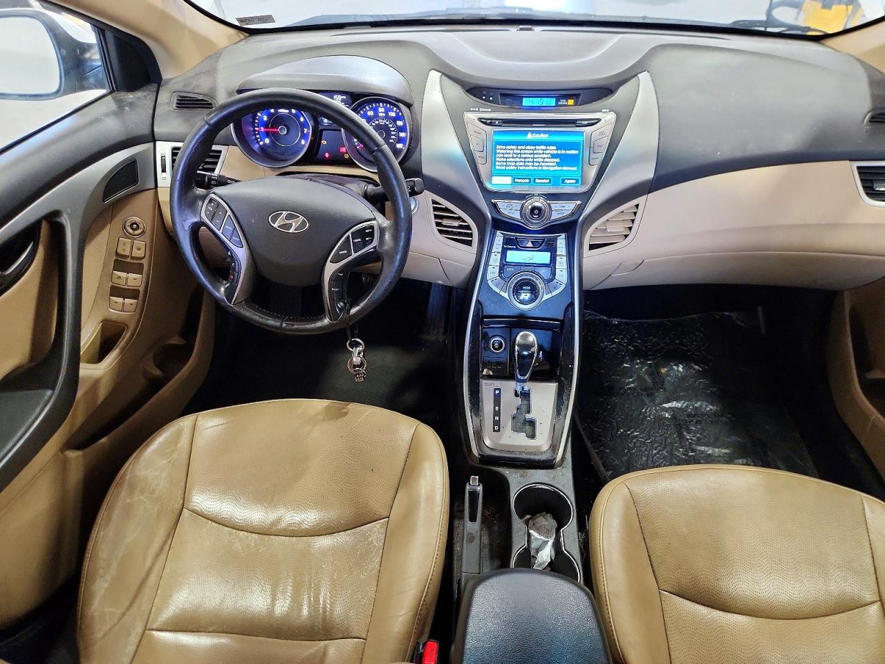 2013 Hyundai Elantra Limited Белый vin: 5NPDH4AE5DH306583
