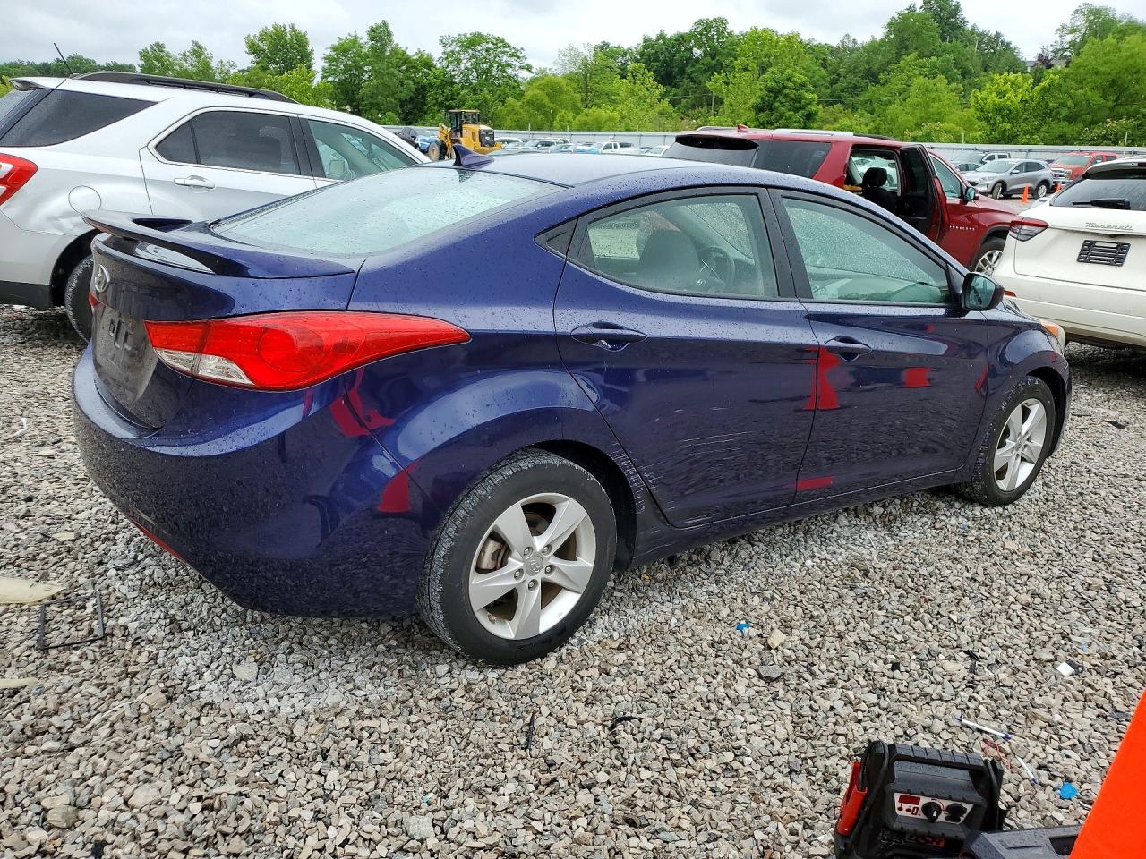 2013 Hyundai Elantra Gls Blue vin: 5NPDH4AE5DH315817