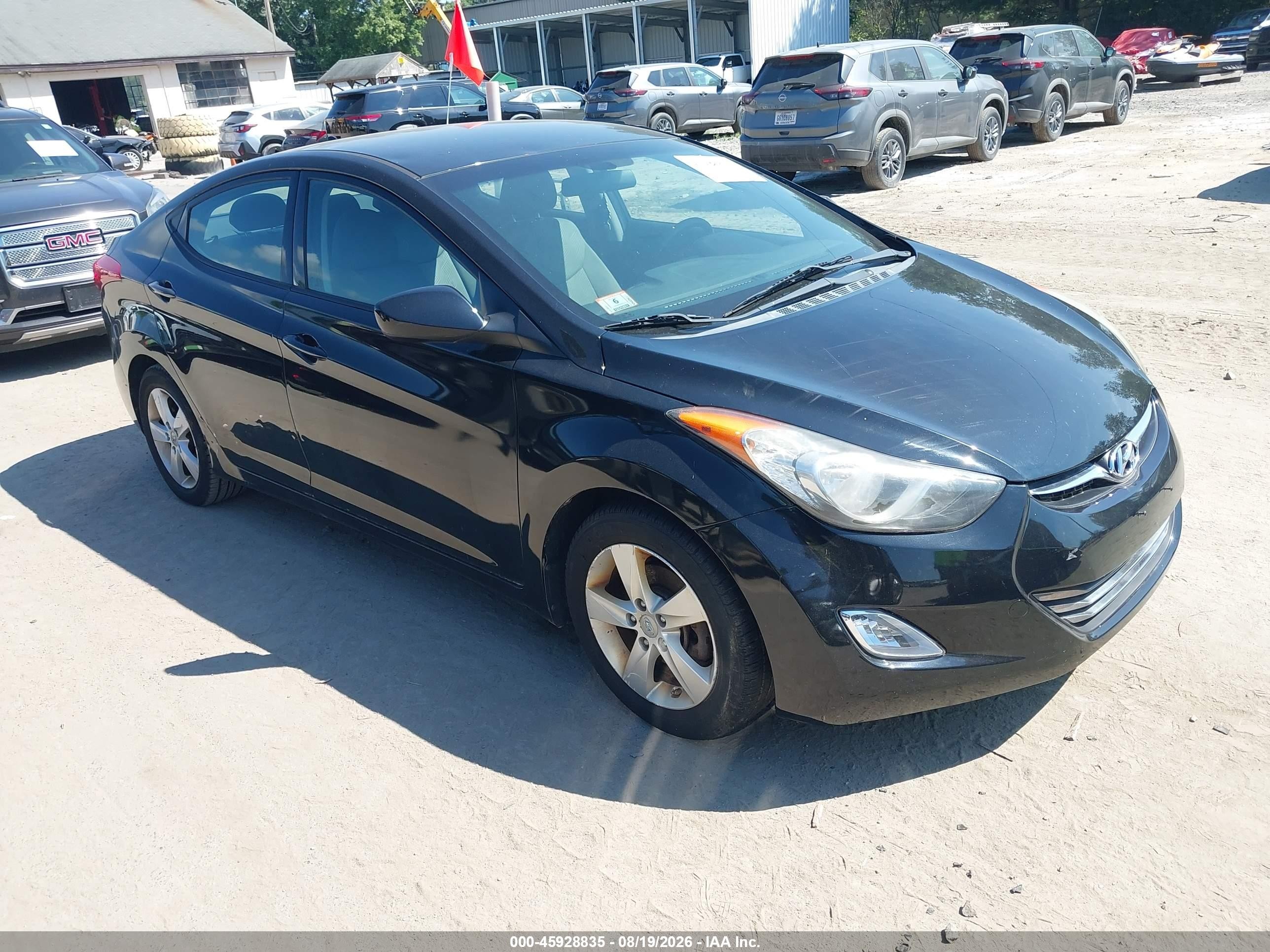 2013 Hyundai Elantra Gls Black vin: 5NPDH4AE5DH321830